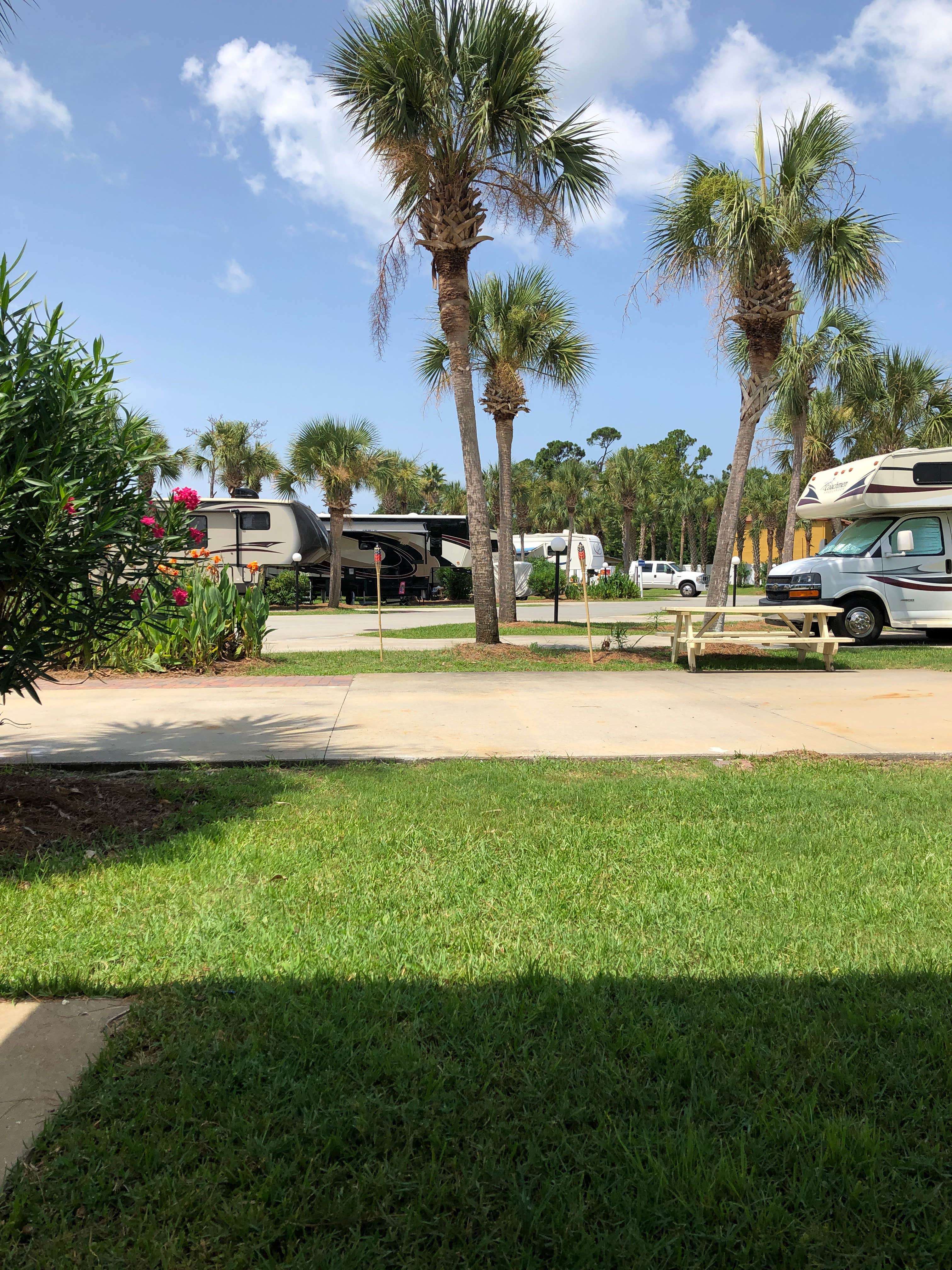 Susan L.'s photo of rv camping at Emerald Coast RV Beach Resort near Youngstown, FL