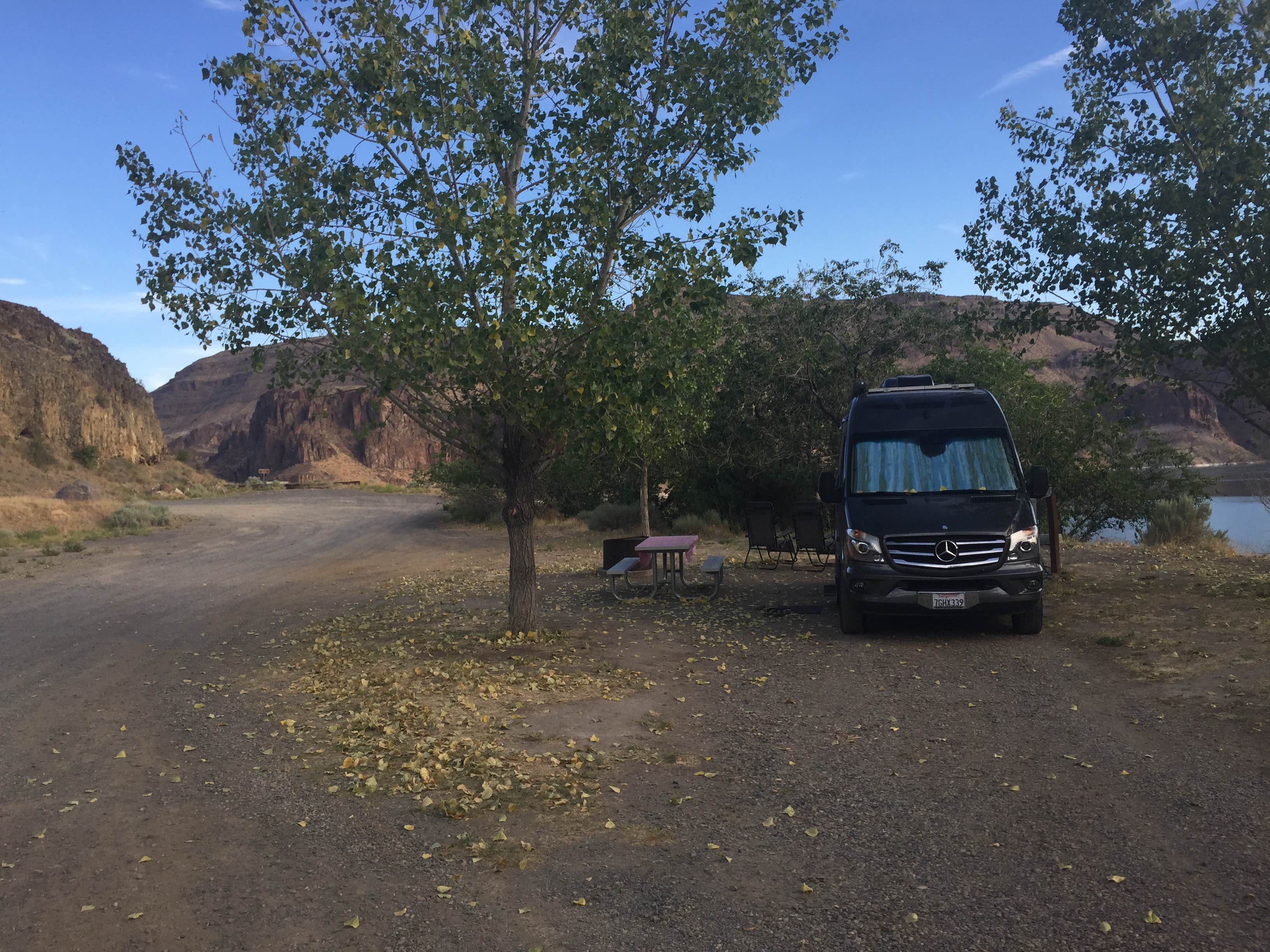 Drea M.'s photo of rv camping at Indian Creek Campground — Lake Owyhee State Park near Harper, OR