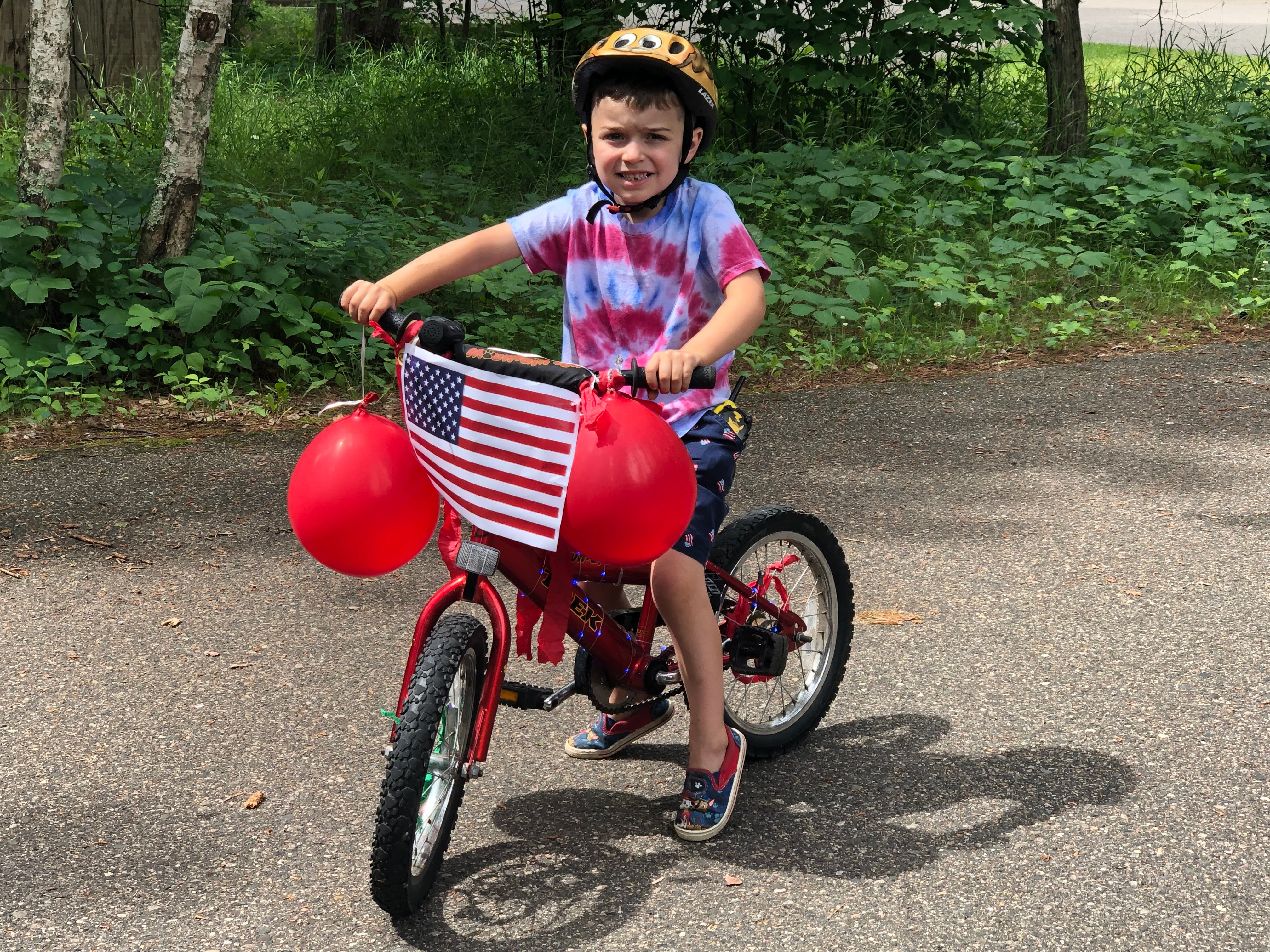 Just a few decorations after decorating our bikes at the visitor center for the Fourth of July