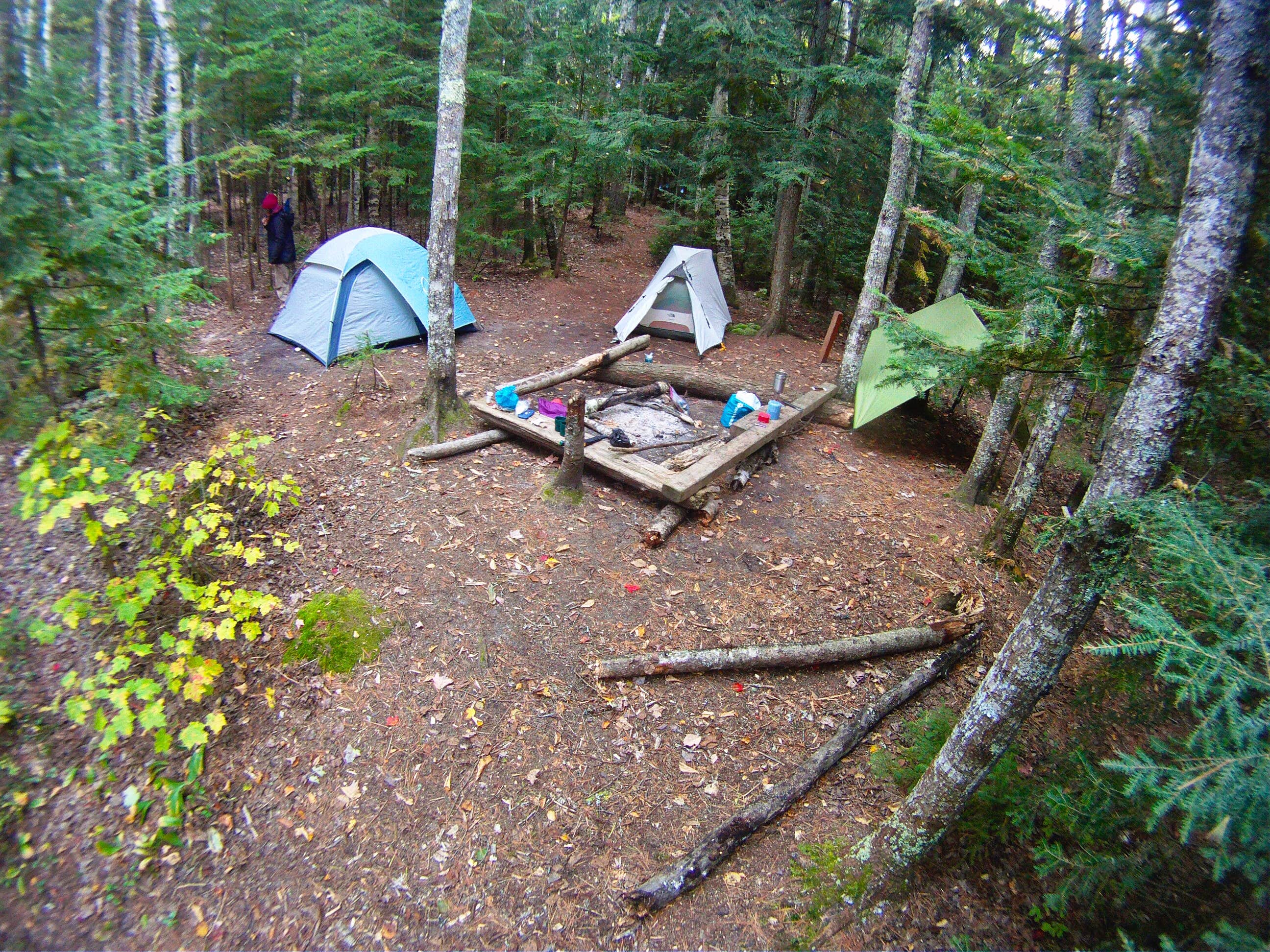 Kate K.'s photo of tent camping at Pictured Rocks National Lakeshore Backcountry Sites — Pictured Rocks National Lakeshore near Seney, MI