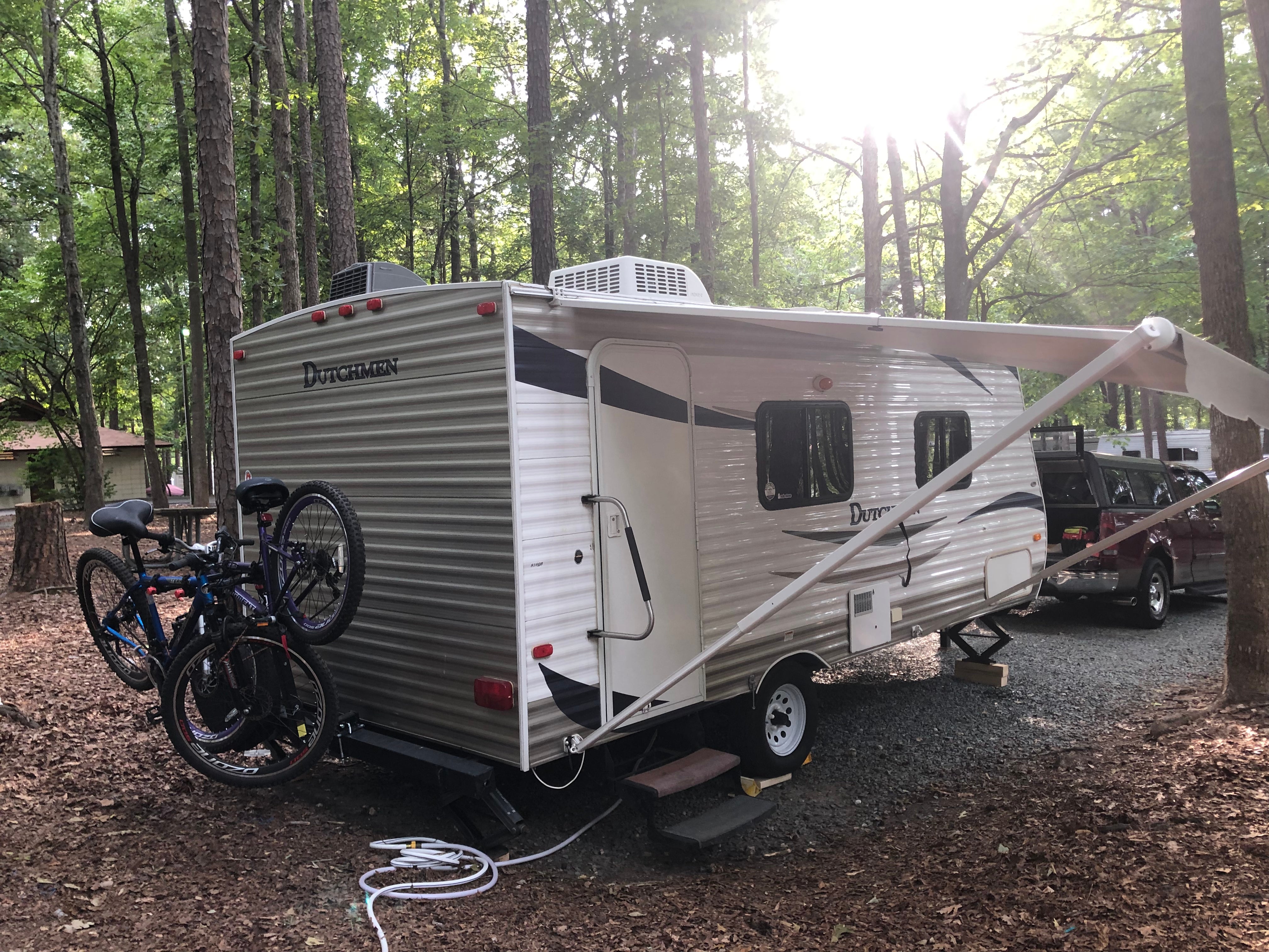 Maiden voyage in our new rv at Cane Creek Campground in Waxhaw NC