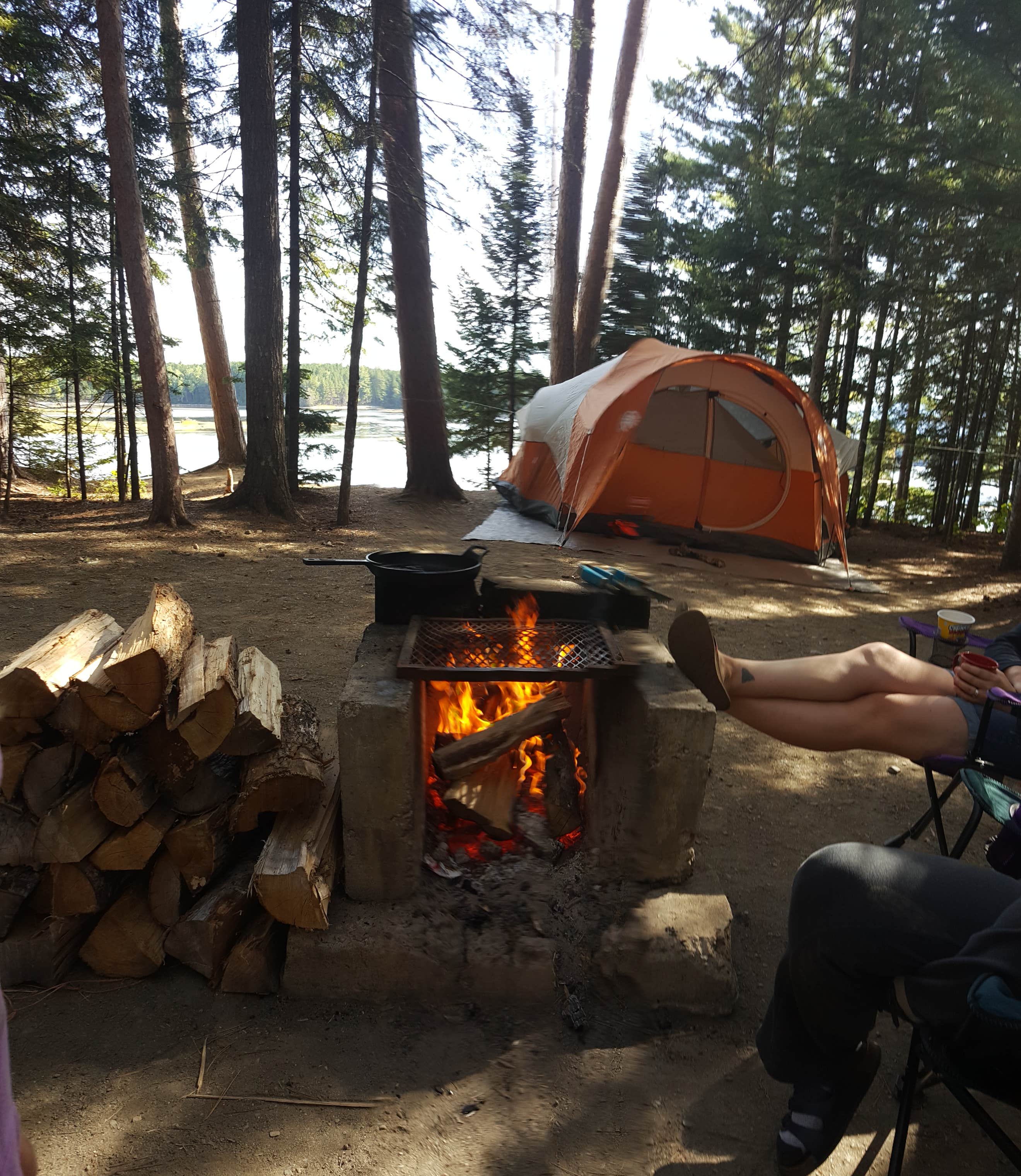 Camper-submitted photo at Cathedral Pines Campground near Carrabassett Valley, ME