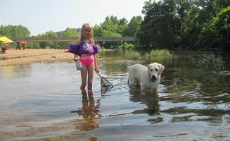 Emily G.'s photo of camping with pets at Castor River Ranch Campground near Cape Girardeau, MO