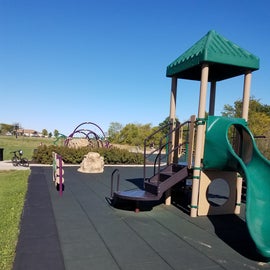 Playground is a short walk from the RVs.