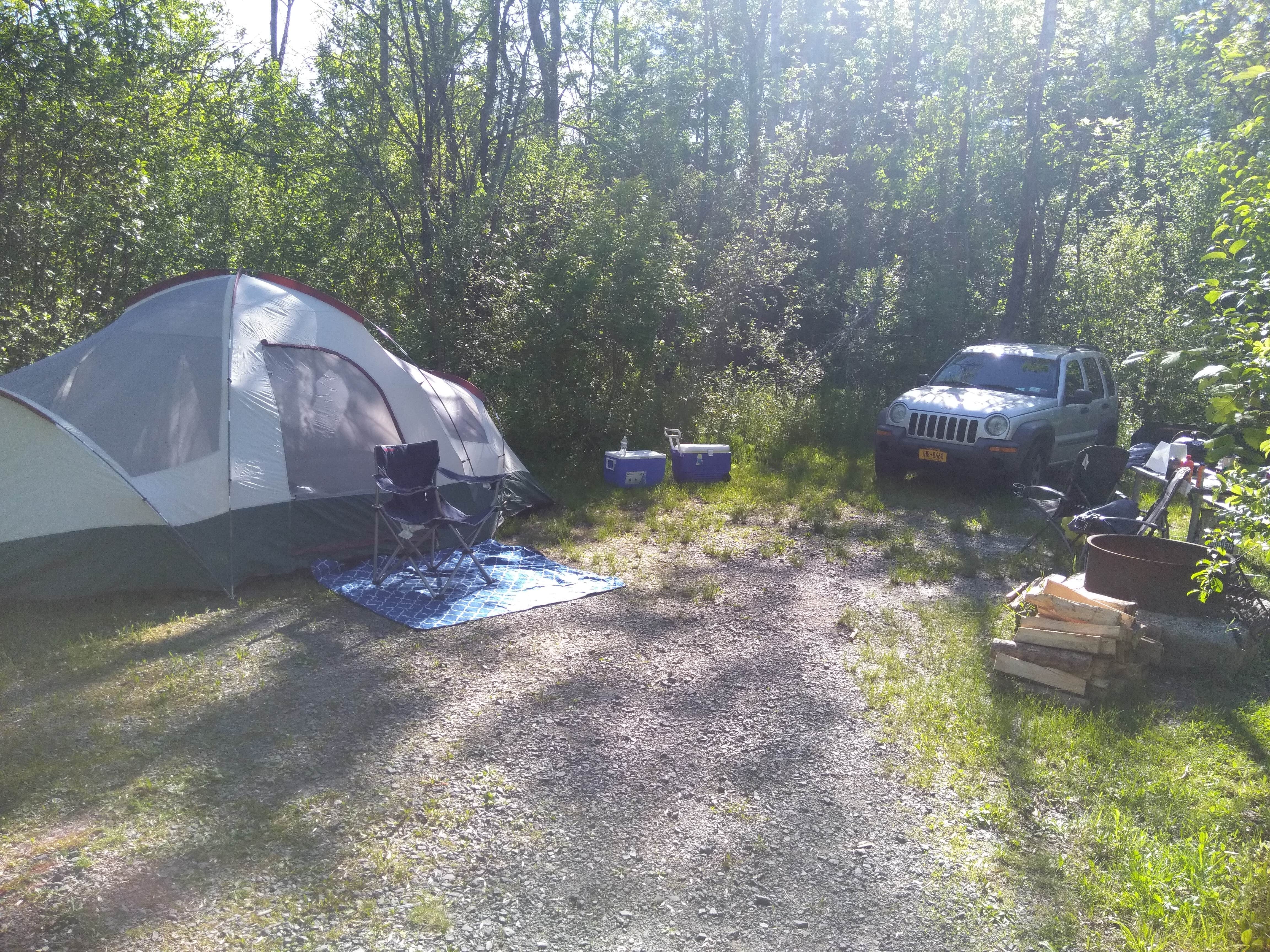 Camper-submitted photo at Thompson's Lake Campground — Thacher State Park near Guilderland, NY
