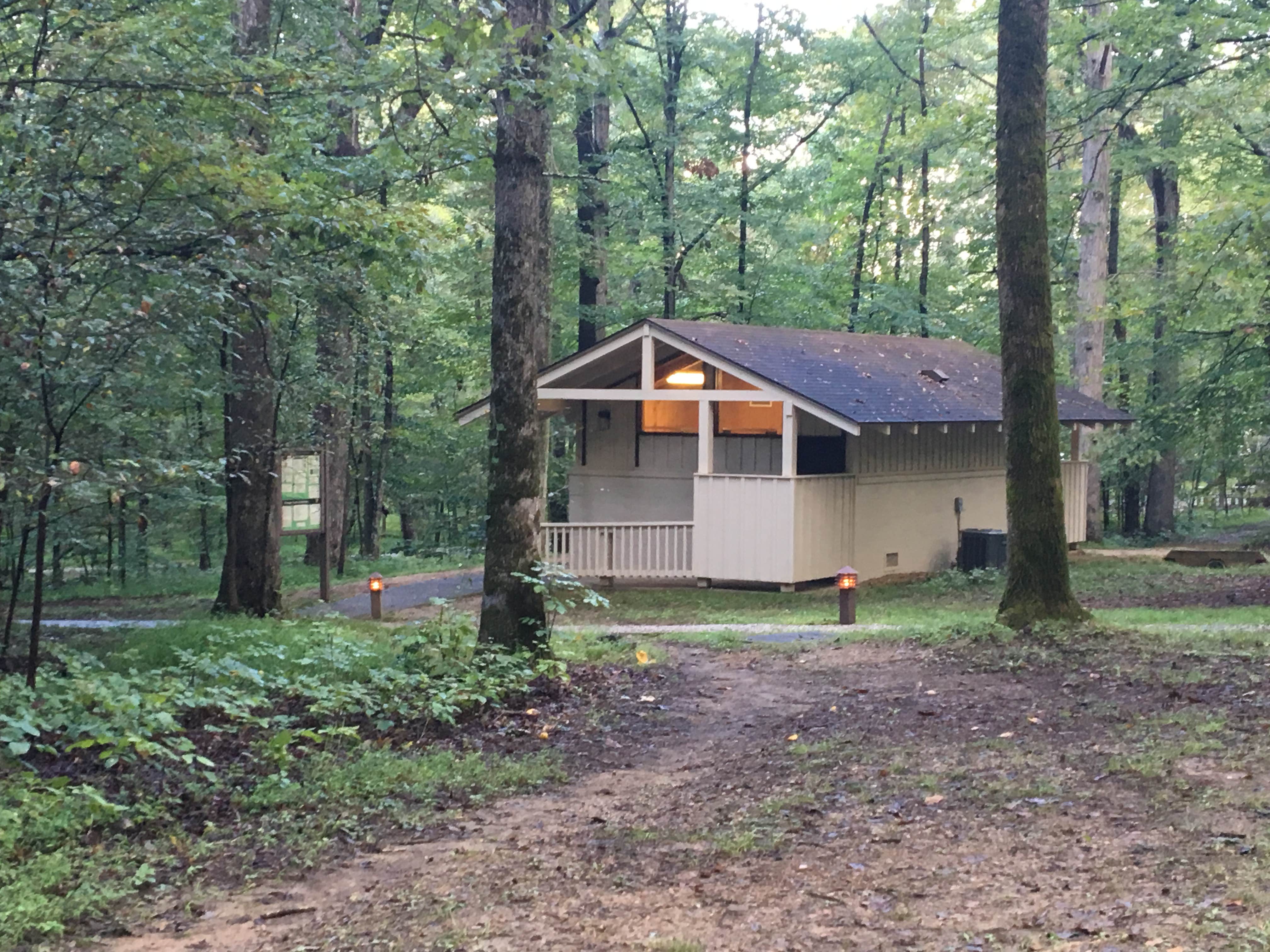 Shelly S.'s photo of glamping accommodations at Mammoth Cave Campground — Mammoth Cave National Park near Horse Cave, KY