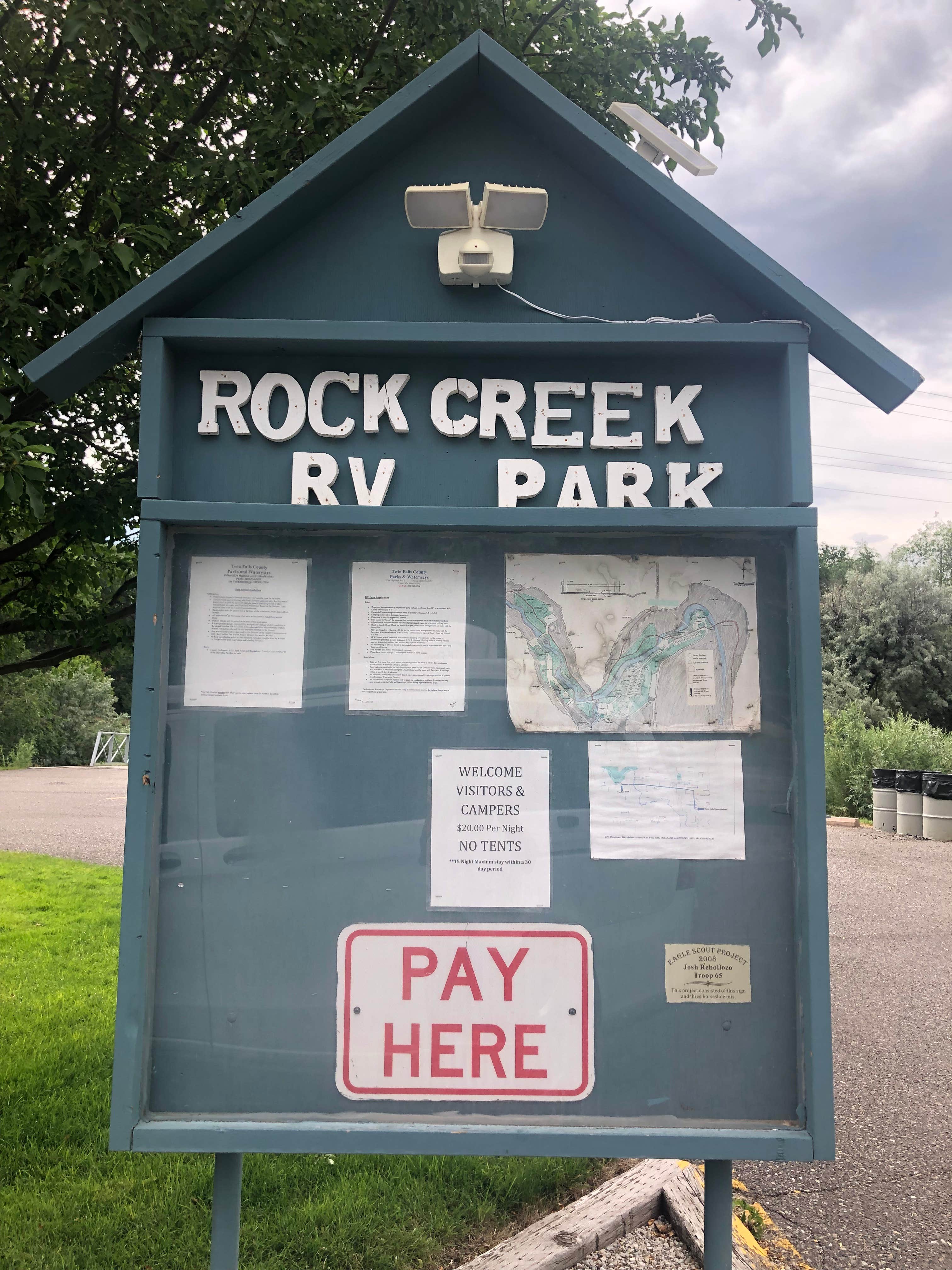 Camper-submitted photo at Rock Creek RV Park near Oakley, ID