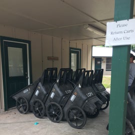 Carts to use to take supplies back to our unit.