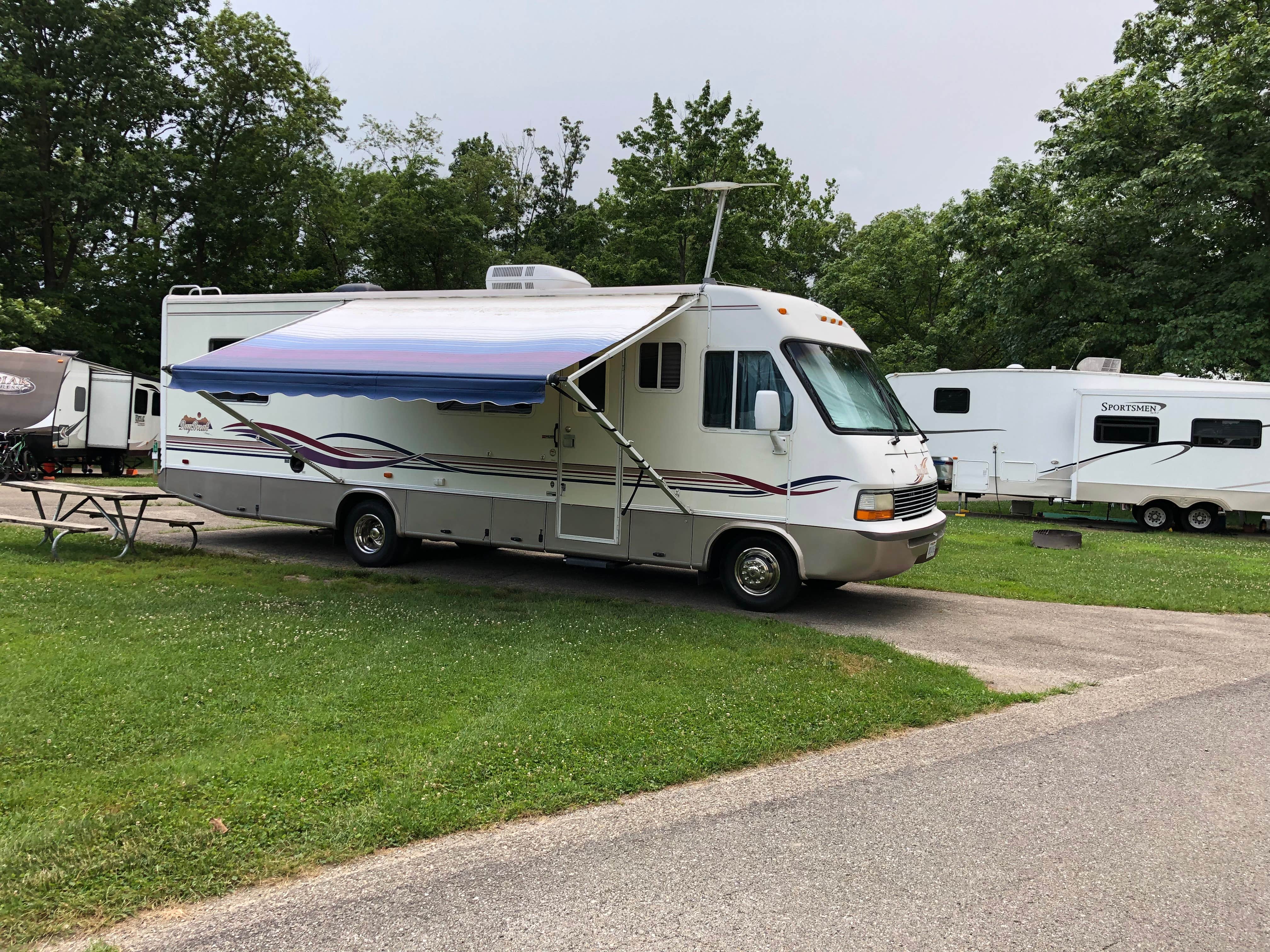 Charles K.'s photo of rv camping at Hueston Woods State Park Campground near East Connersville, IN