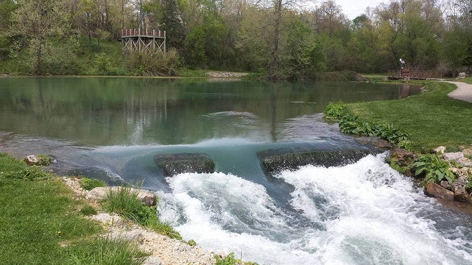 Camper submitted image from Spring River Trout Shop/ Mammoth Spring Campground - 4