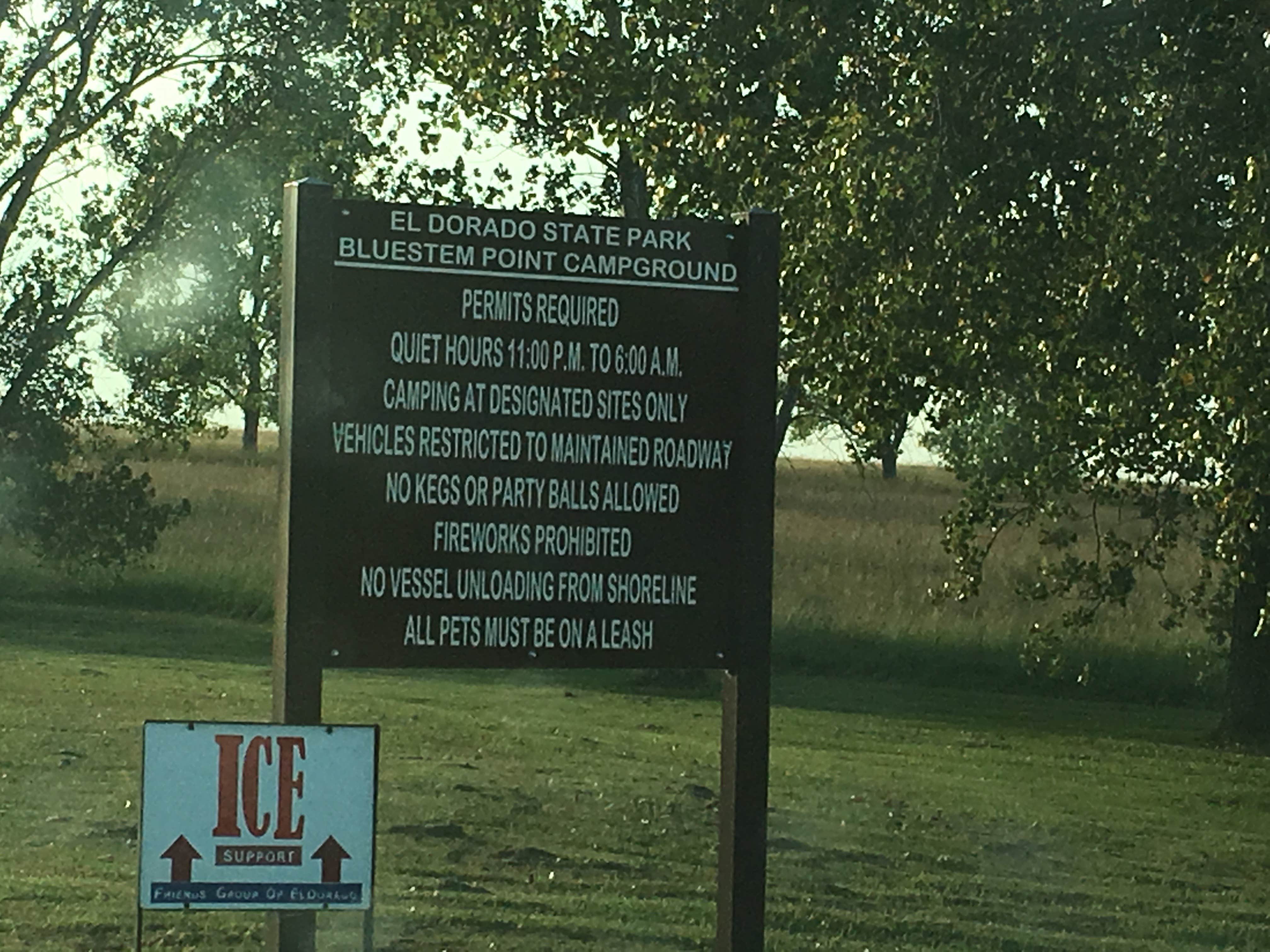 Camper submitted image from Bluestem Point Area — El Dorado State Park - 5