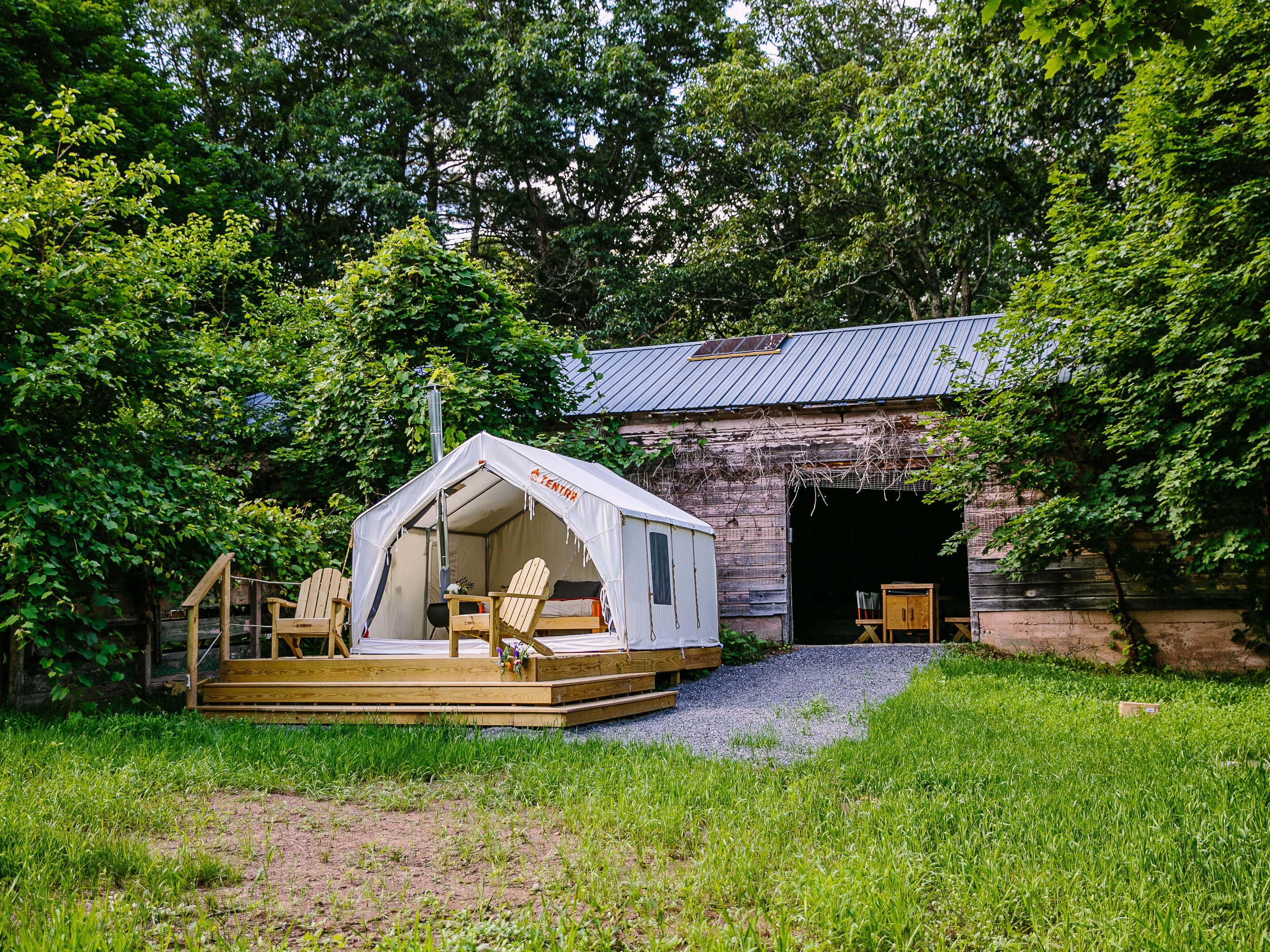The Dyrt's photo of glamping accommodations at Abandoned Zoo: Fido's Vineyard near Ghent, NY