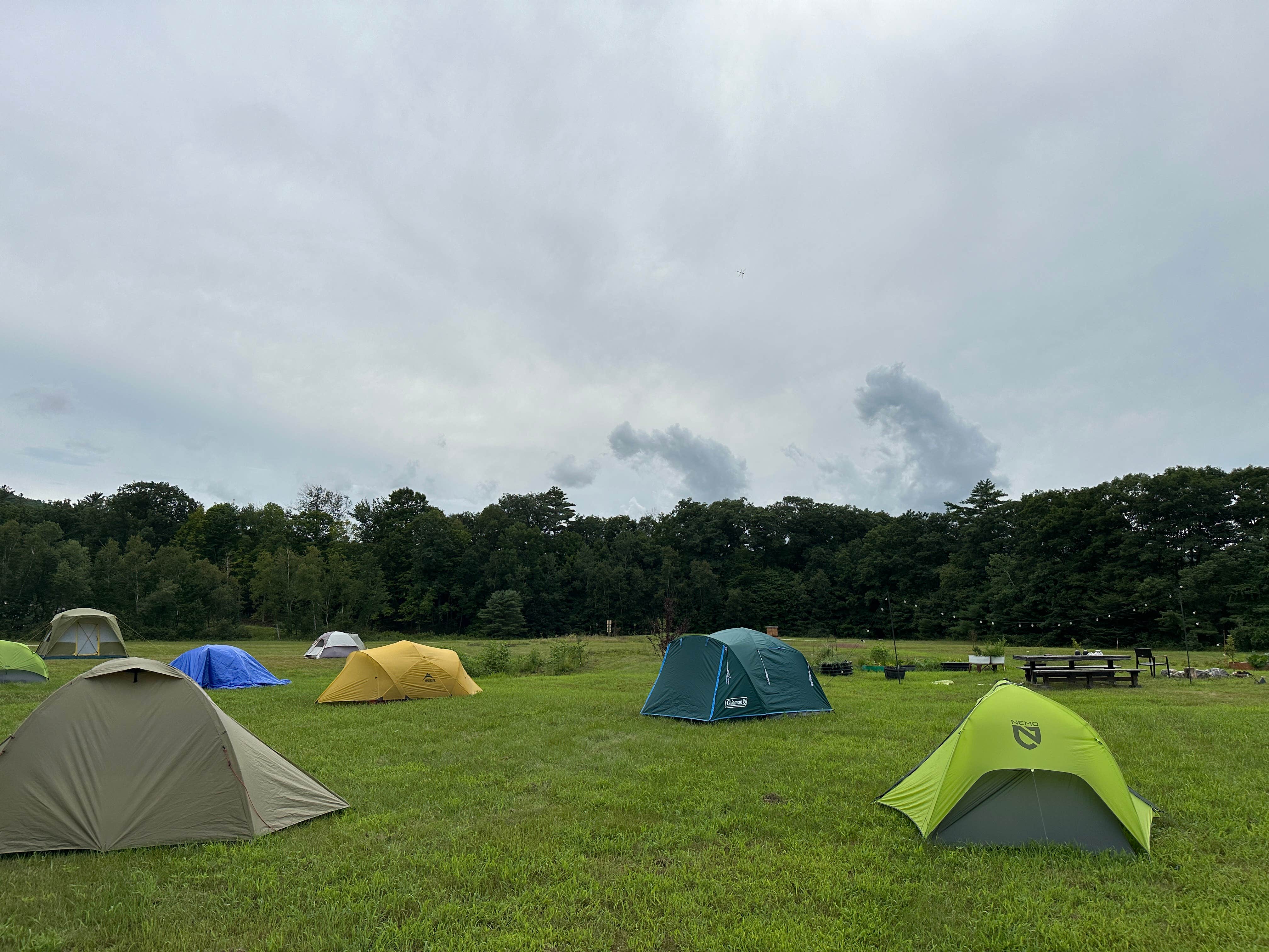 Amanda G.'s photo of tent camping at Baker Rocks near West Newfield, ME