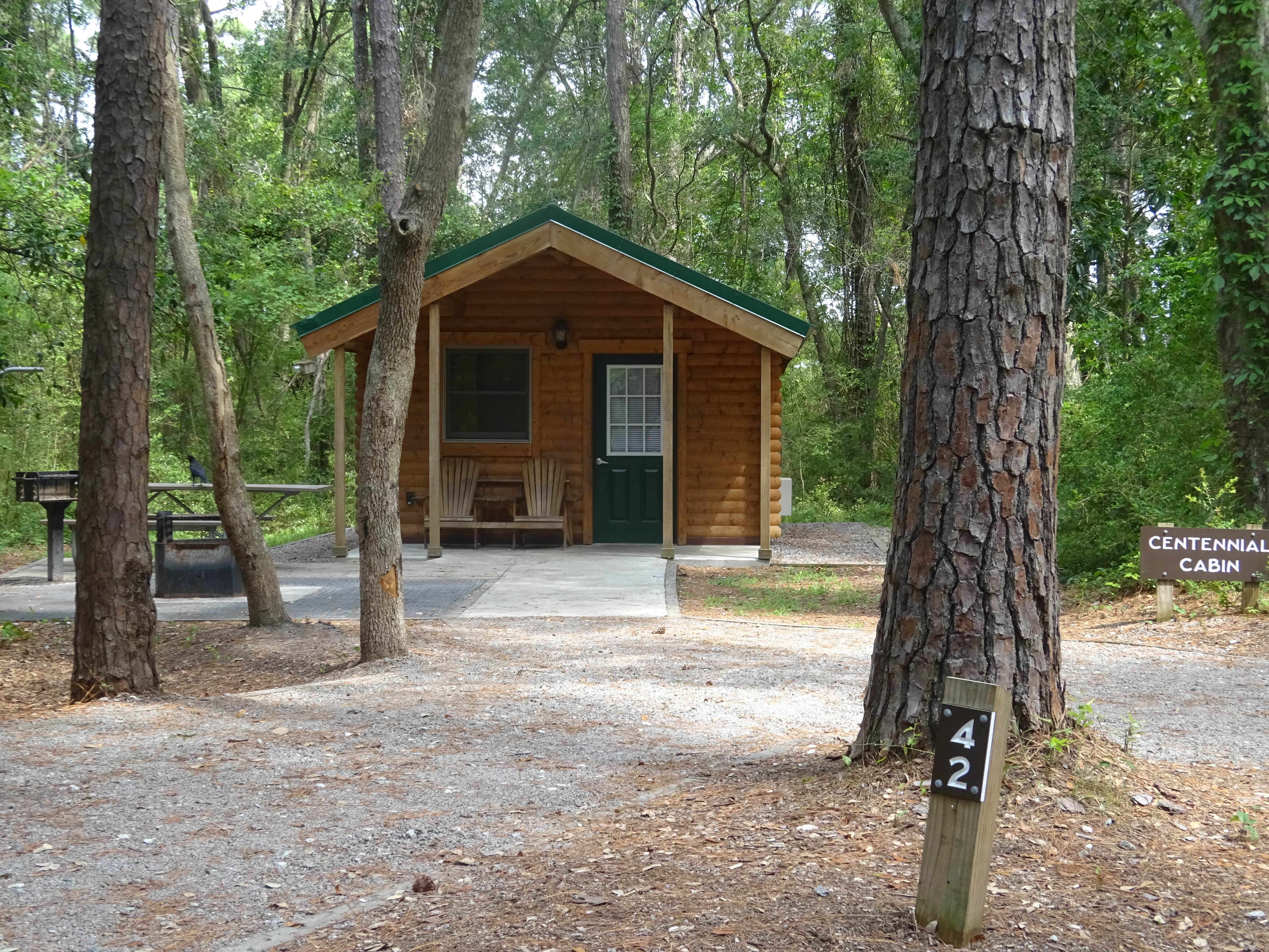 Kirsten J.'s photo of a cabin at Carolina Beach State Park Campground near Leland, NC