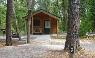 Kirsten J.'s photo of glamping accommodations at Carolina Beach State Park Campground near Kure Beach, NC