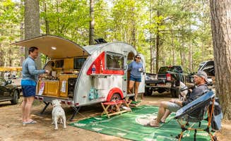 Jennifer's photo of camping with pets at Camp Whiteface Mountain near Lake Placid, NY