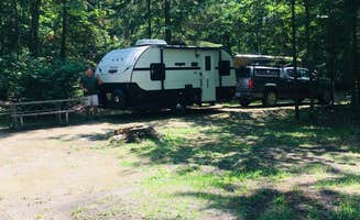 Sue B.'s photo of rv camping at Brevoort Lake Campground near Beaver Island, MI