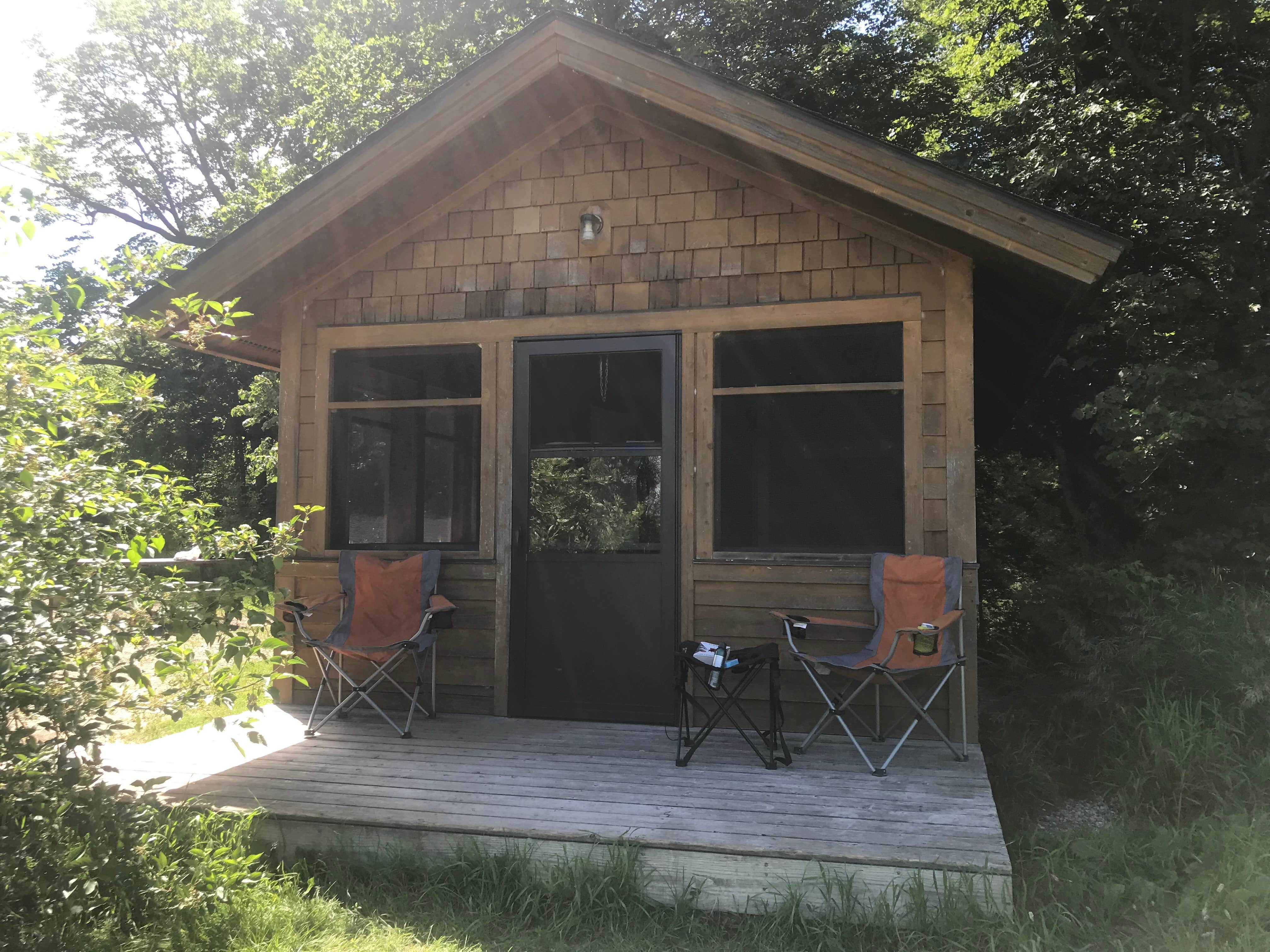 Stacia R.'s photo of glamping accommodations at Maplewood State Park Campground near Rochert, MN