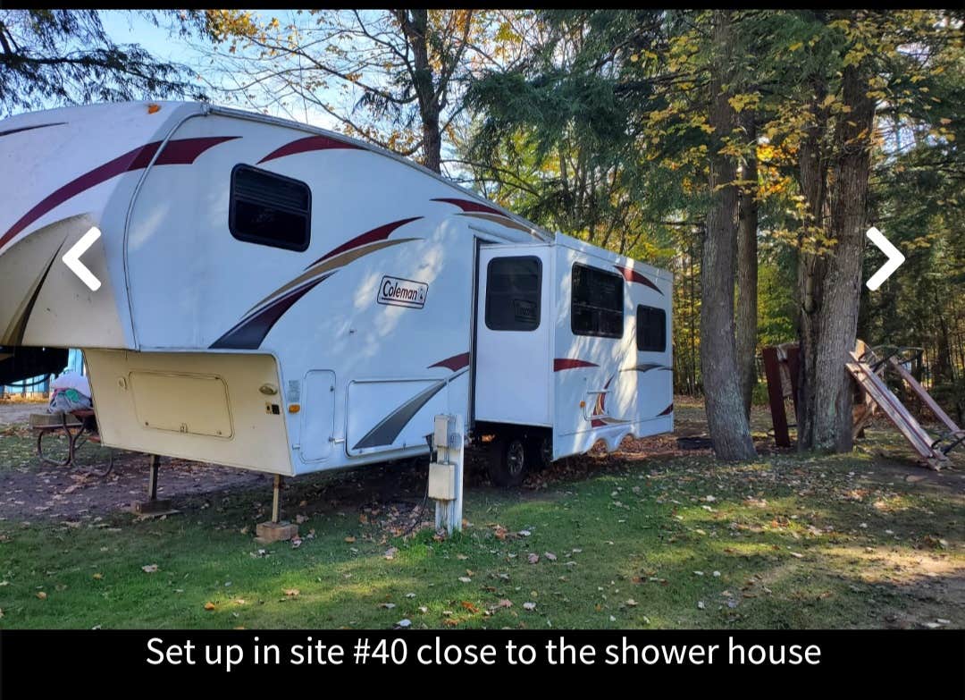 John Melissa J.'s photo of rv camping at Big Cedar Campground Kayak & Canoe Livery near Gulliver, MI