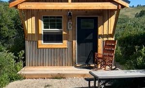 Rikki M.'s photo of glamping accommodations at Kiowa Frontier Yurts and Cabins near Babb, MT