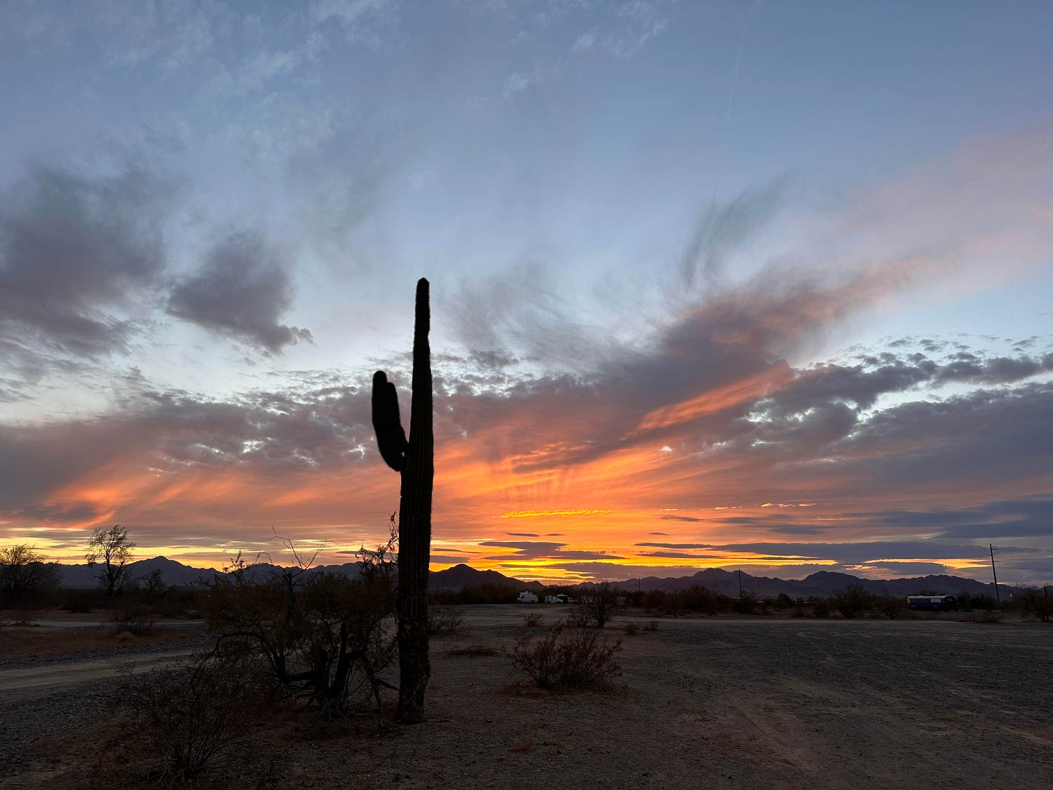 Kathy B.'s photo of a dispersed camping area at Scaddan Wash near Wenden, AZ