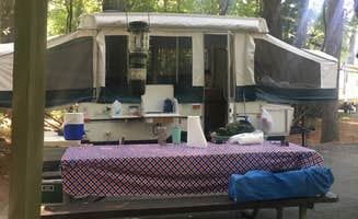 Kristen D.'s photo of glamping accommodations at Janes Island State Park Campground near White Plains, MD