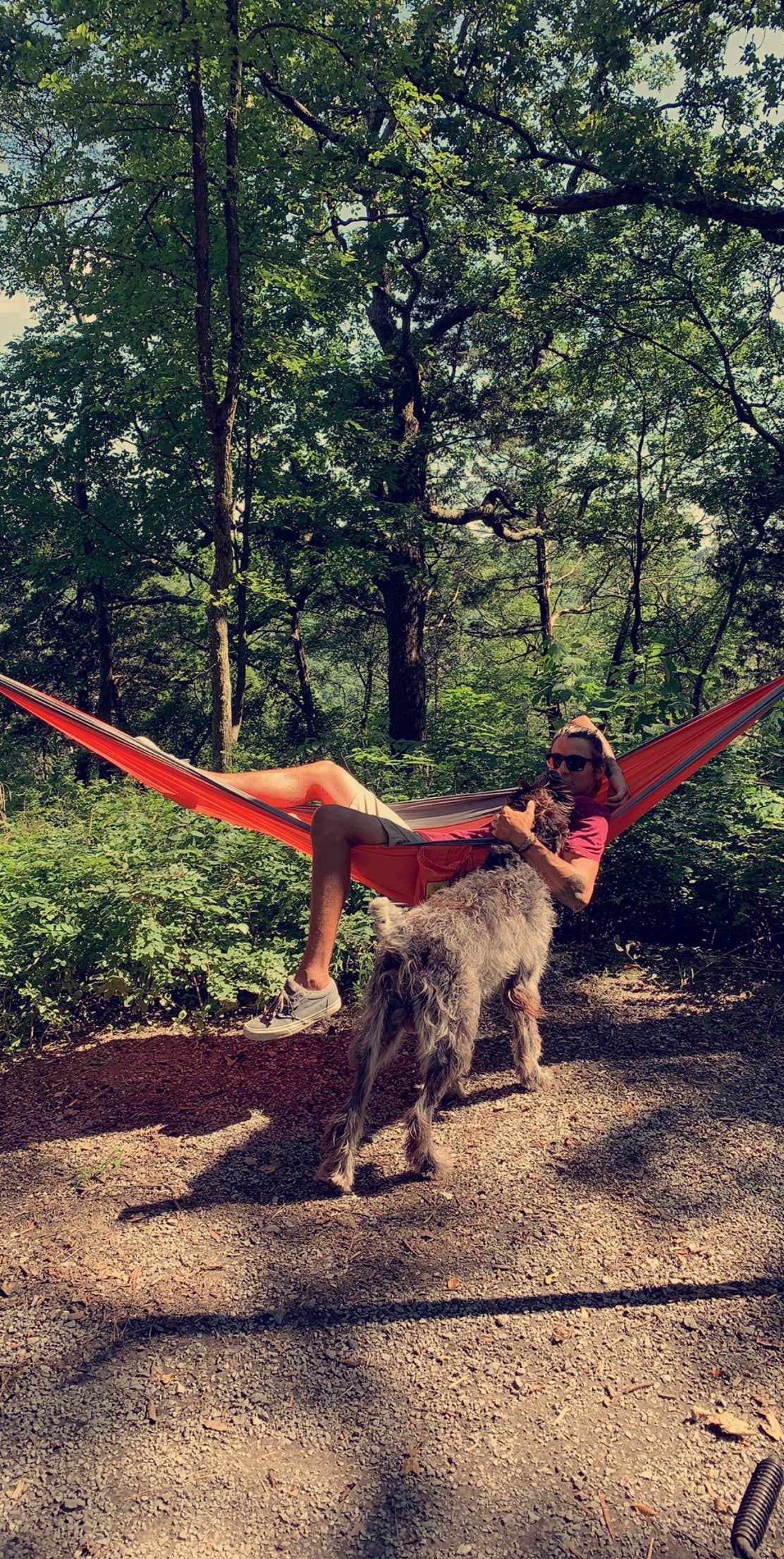 Taylor L.'s photo of camping with pets at Pharoah - Garden of the Gods Rec Area Campground near Enfield, IL