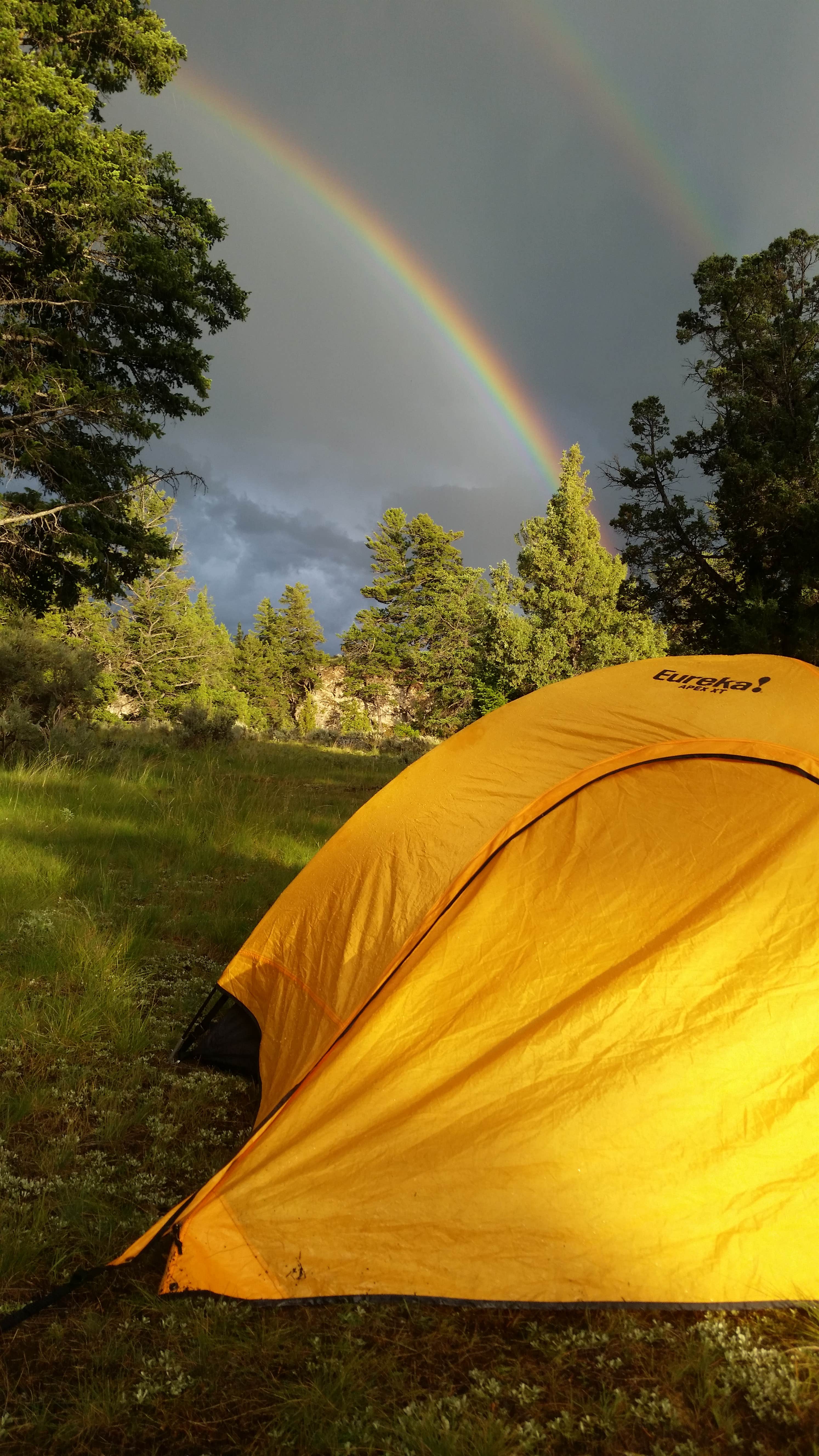 Dexter I.'s photo of tent camping at 2H1 Yellowstone National Park Backcountry — Yellowstone National Park near Emigrant, MT