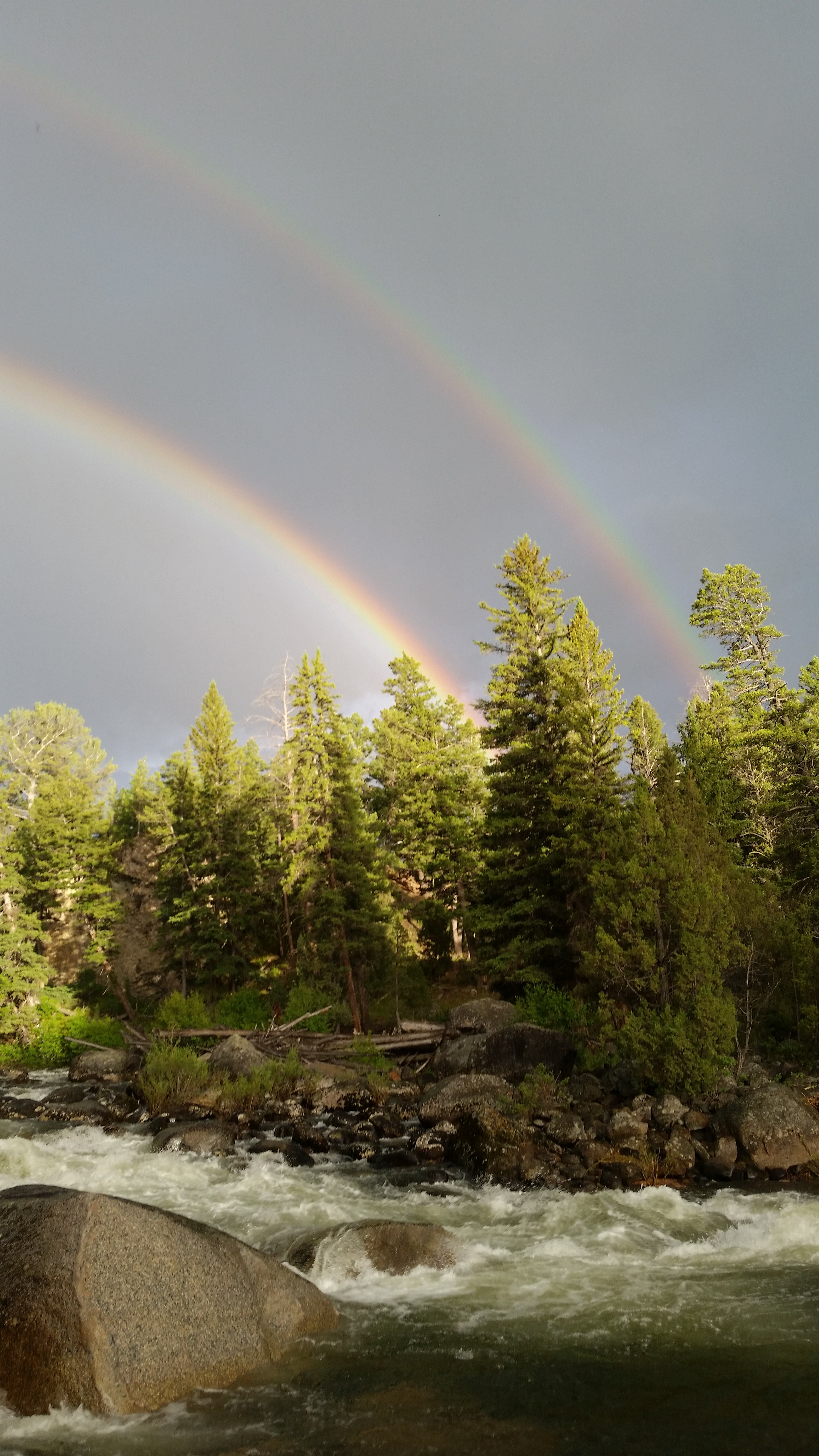 double rainbow over hell roaring creek