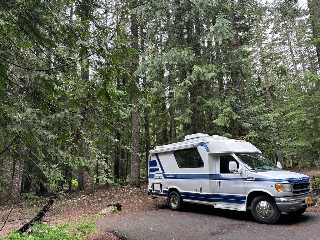 Kathy B.'s photo of rv camping at Still Creek near Maupin, OR