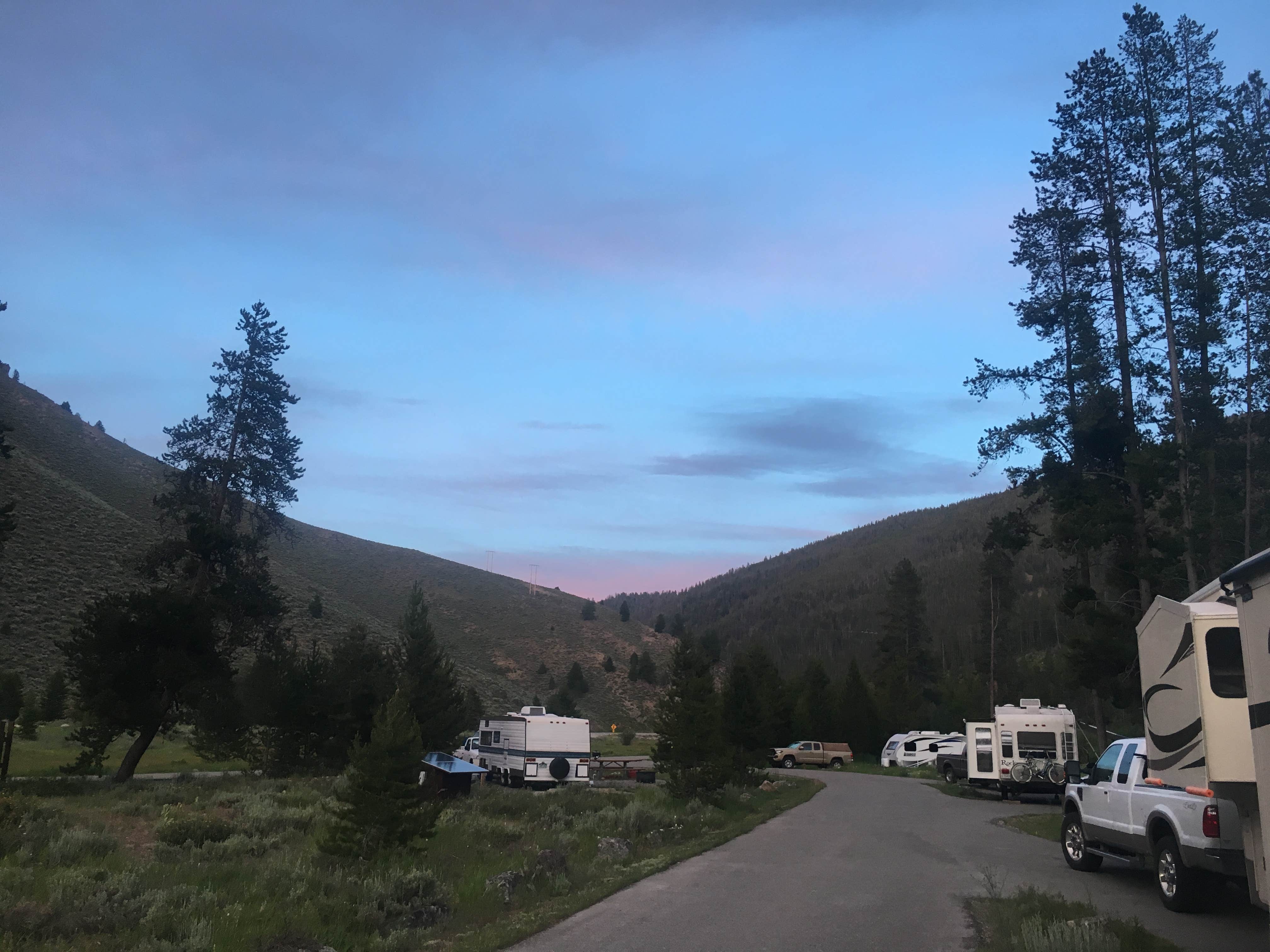 Kimberly Y.'s photo of rv camping at Mormon Bend Campground near Salmon-Challis National Forest