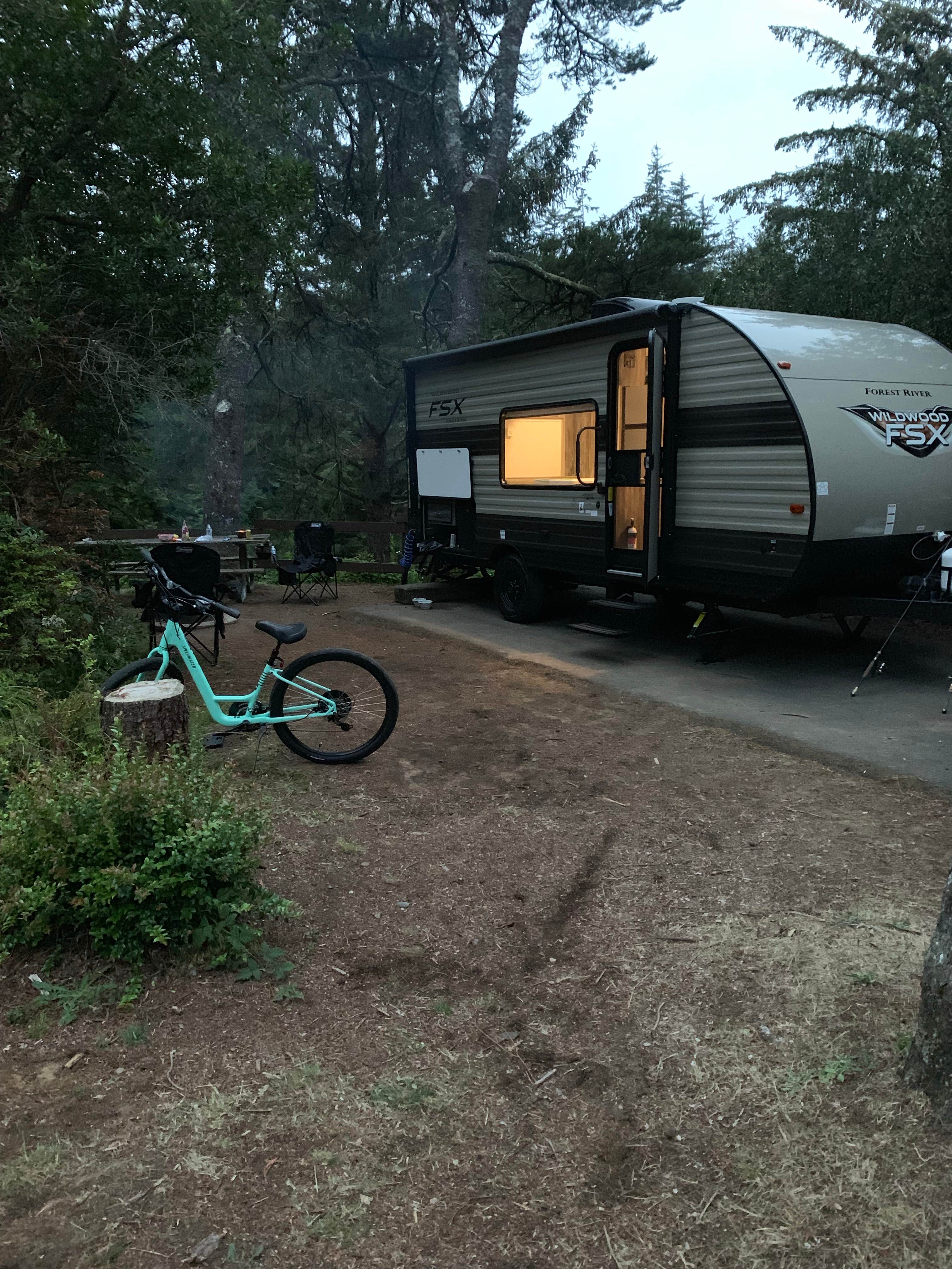 Camper-submitted photo at Umpqua Lighthouse State Park Campground near Coos Bay, OR