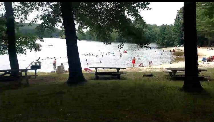 Camper-submitted photo at Hopeville Pond State Park Campground near Lebanon, CT