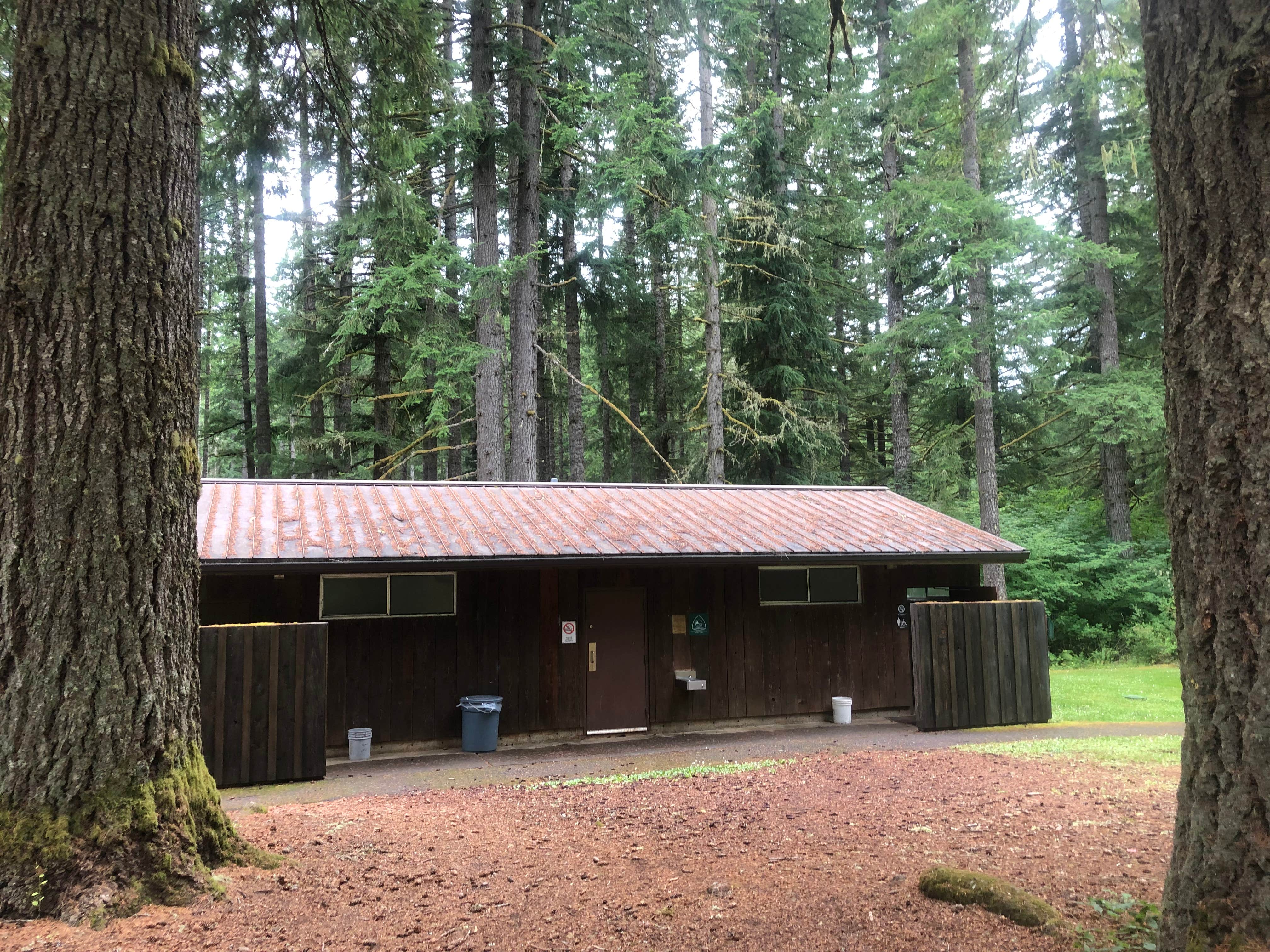 Schona K.'s photo of a cabin at Camp Wilkerson near Cougar, WA