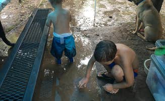 Gwenn W.'s photo of camping with pets at Red Bluff Campground near Wappapello Lake