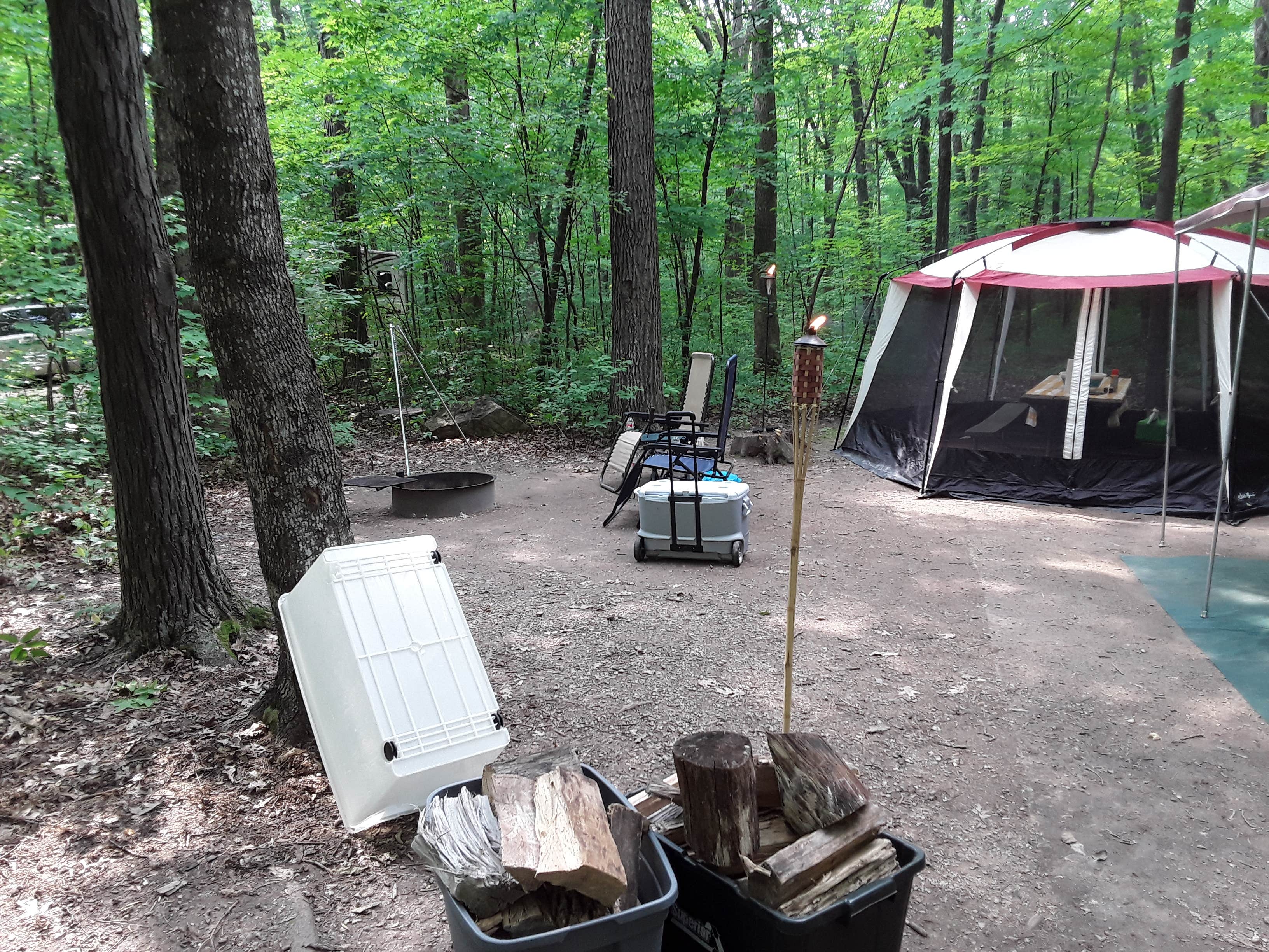 Donna W.'s photo at High Cliff State Park Campground near Luxemburg, WI