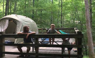 Katie M.'s photo of tent camping at Royal Oak Campground — Hungry Mother State Park near Bastian, VA