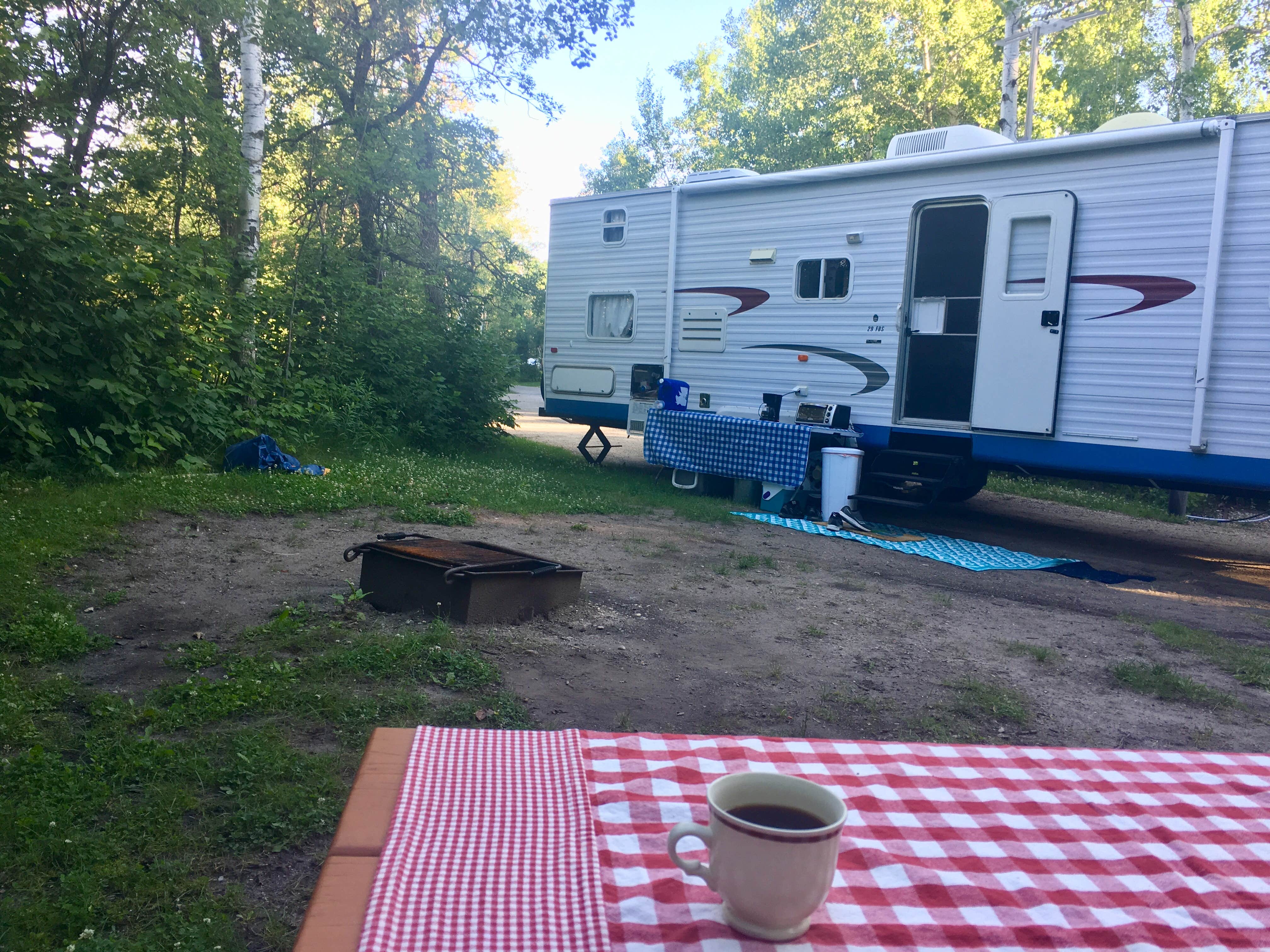 J S.'s photo of rv camping at Lake Metigoshe State Park Campground near Bottineau, ND