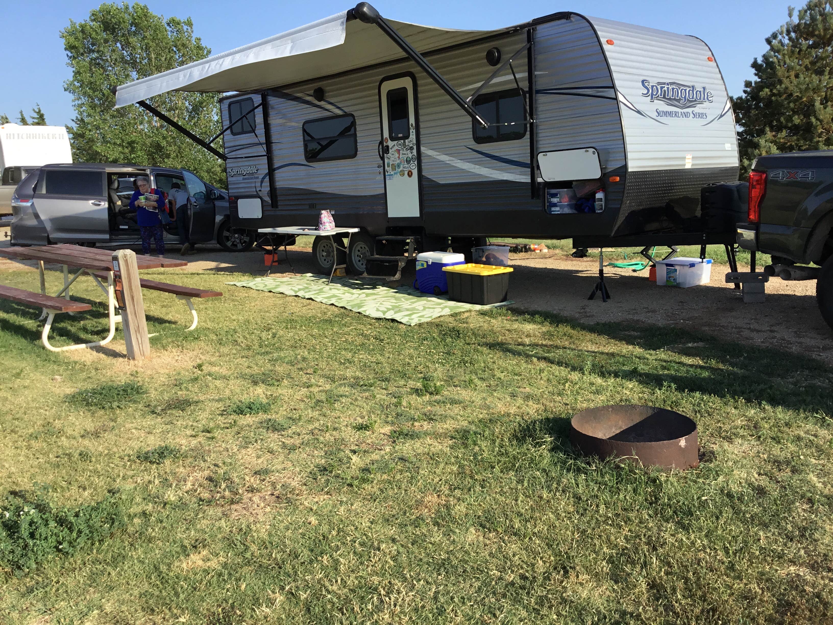 Lisa P.'s photo of rv camping at Big Bluestem Hell Creek Area Campground — Wilson State Park near Wilson, KS