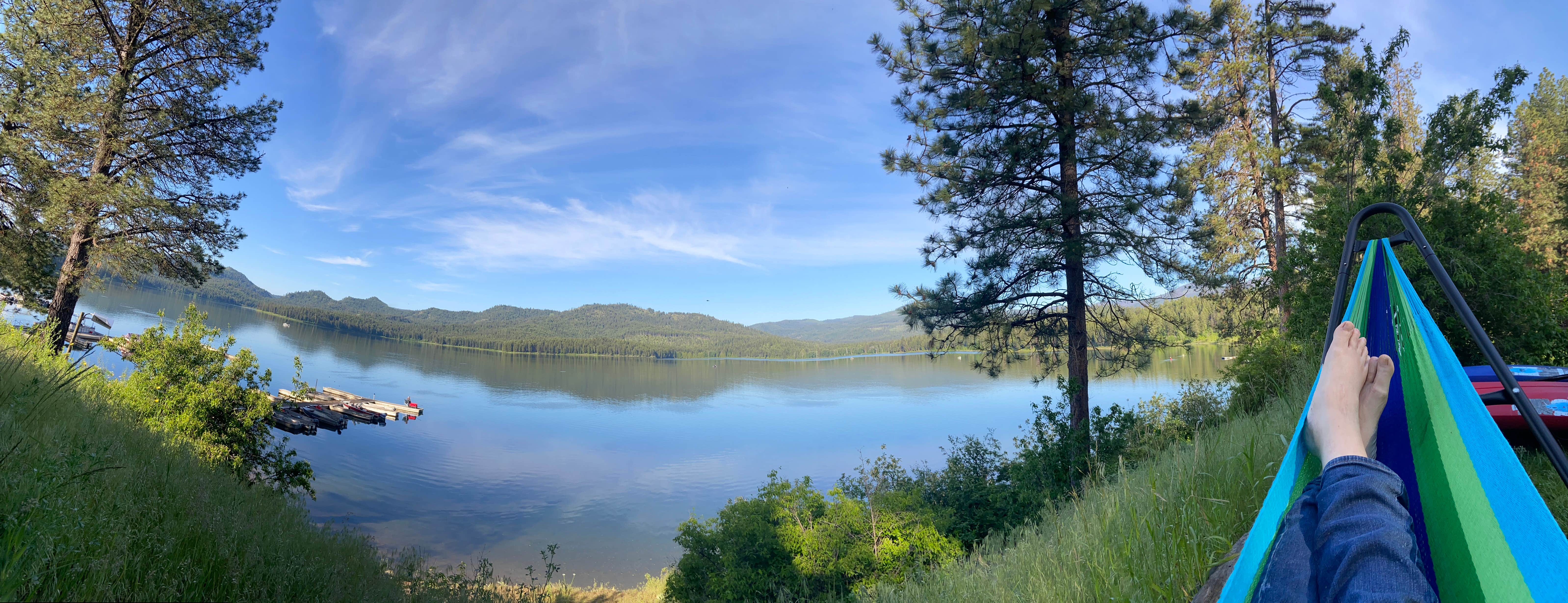 Camper-submitted photo at Hartman's Log Cabin Resort near Coulee Dam, WA