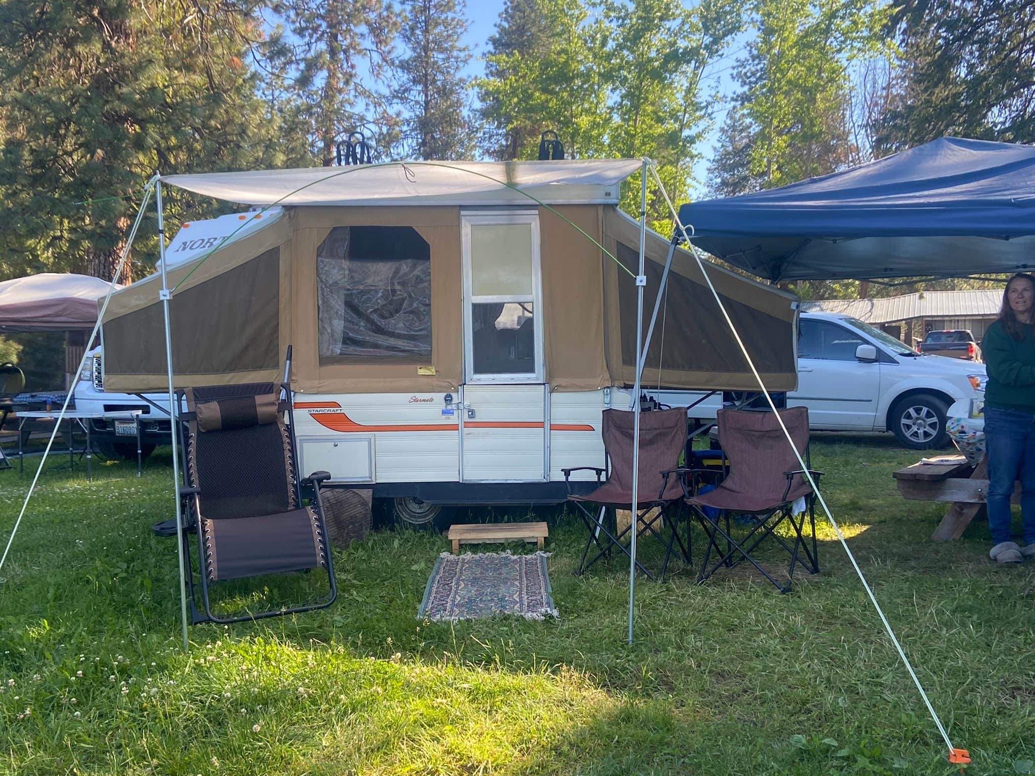 Camper-submitted photo at Hartman's Log Cabin Resort near Coulee Dam, WA