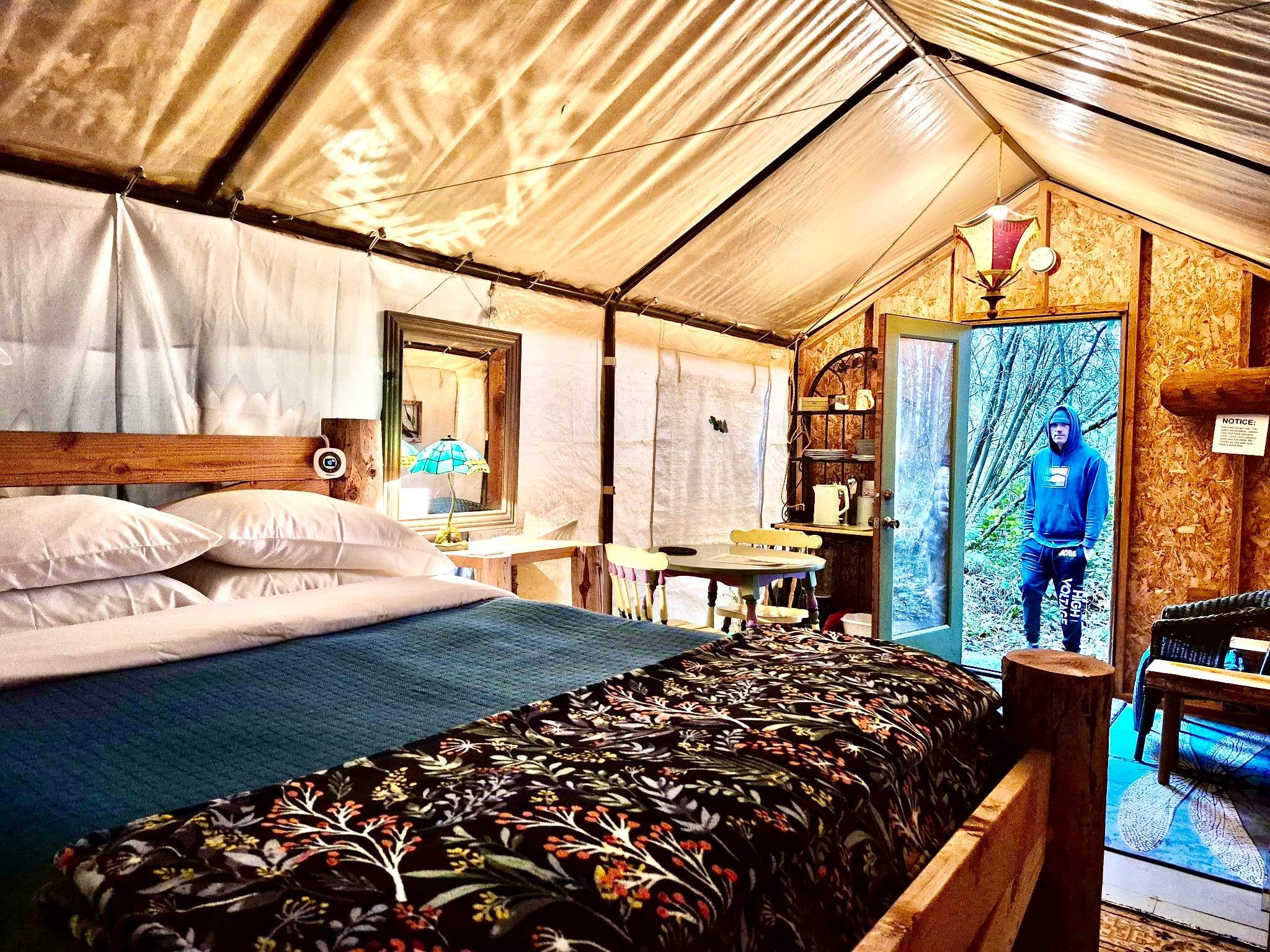 Elona K.'s photo of glamping accommodations at Two Frog Bog near Maple Valley, WA