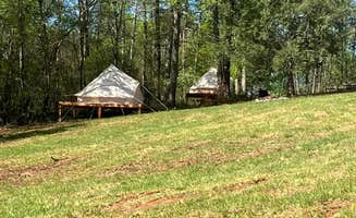 Tina M.'s photo of glamping accommodations at Covenant View Camp and Retreat near Rising Fawn, GA