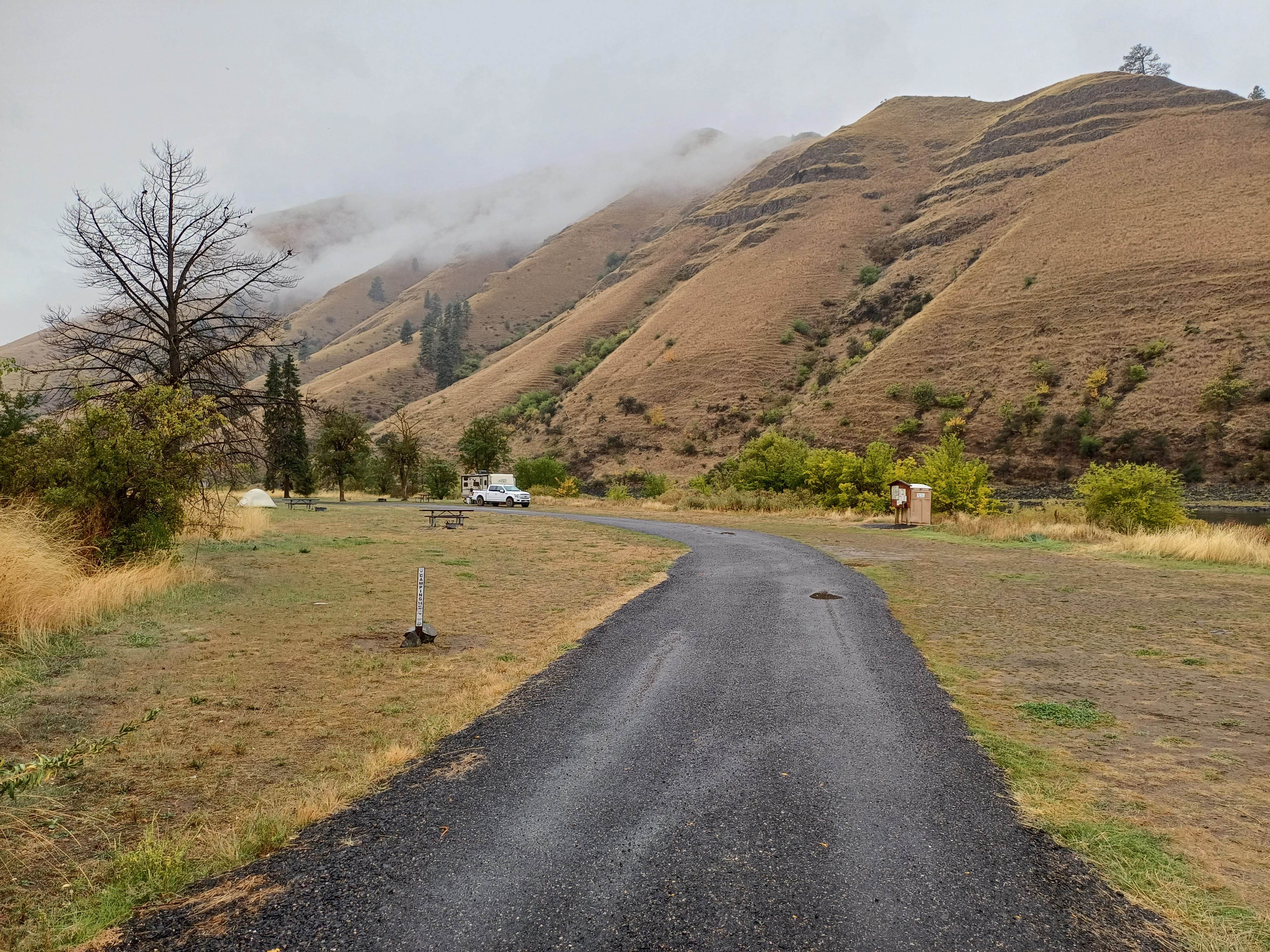 Laura M.'s photo of a dispersed camping area at Pealy Loop Recreation Site Dispersed near Warren, ID