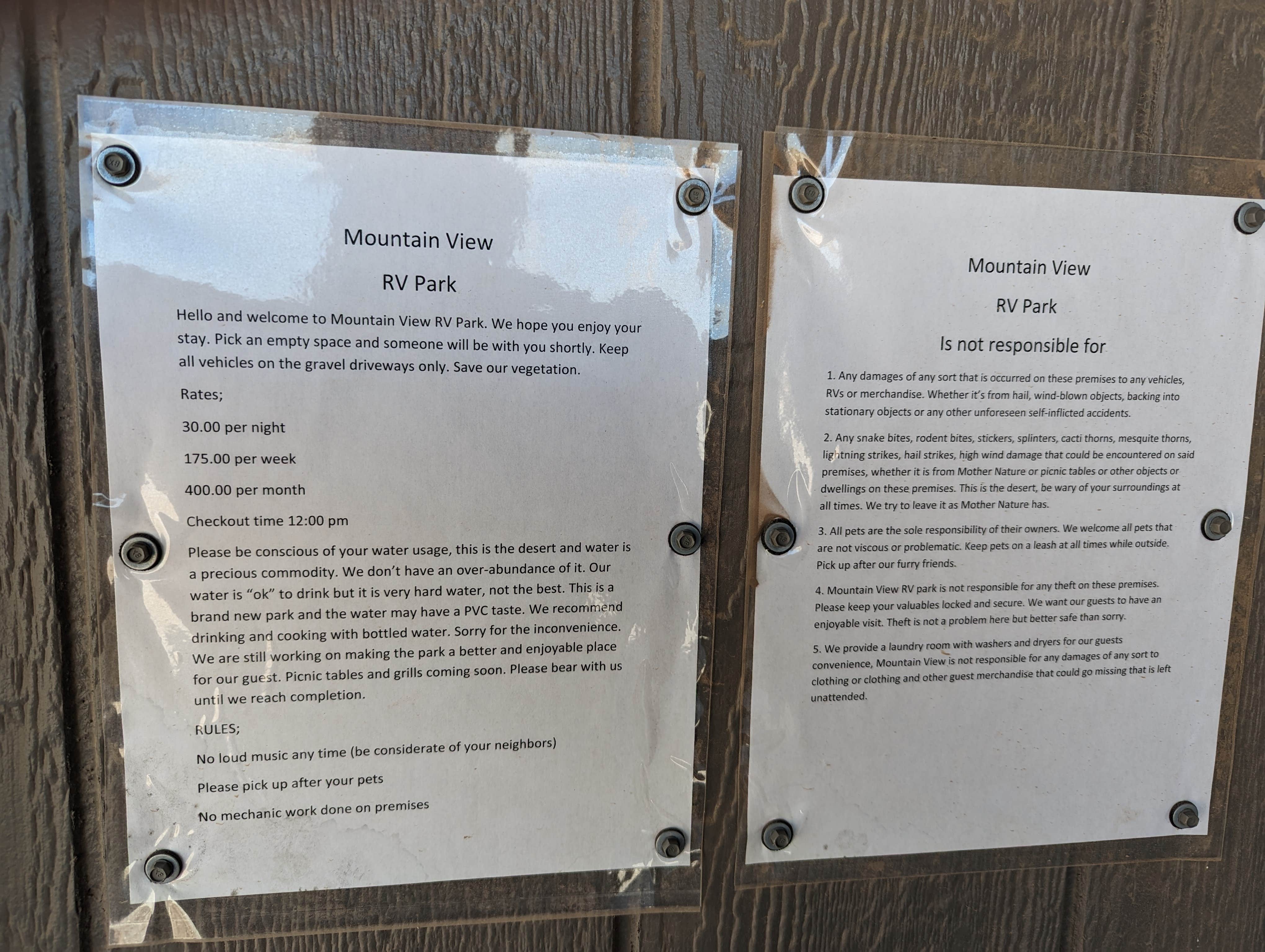 Camper-submitted photo at Mountain View RV Park near Dell City, TX