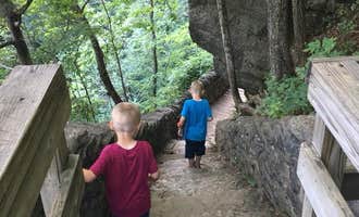 Camping near Birdsell Castle: Clifty Falls State Park Campground, Madison, Indiana