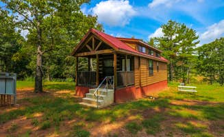 Scott B.'s photo of a cabin at Barnwell Mountain RV Park near Sulphur Springs, TX