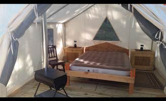 The Dyrt's photo of glamping accommodations at Lakefront at Little Clemons near Sebago, ME