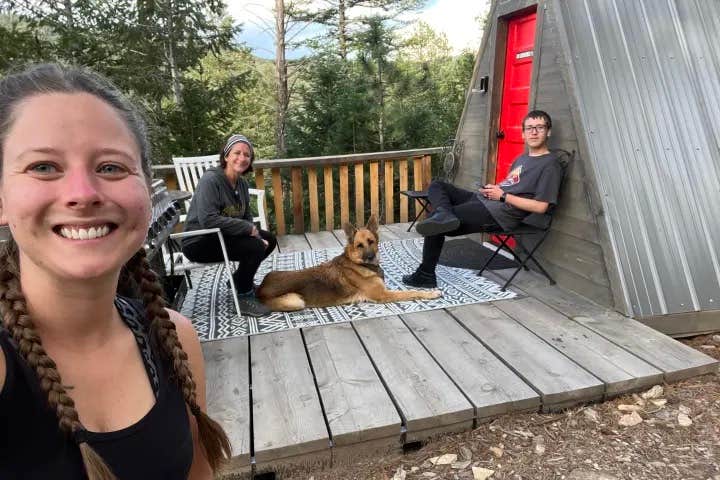 Rick B.'s photo of camping with pets at Clear Creek Getaway near Silver Plume, CO