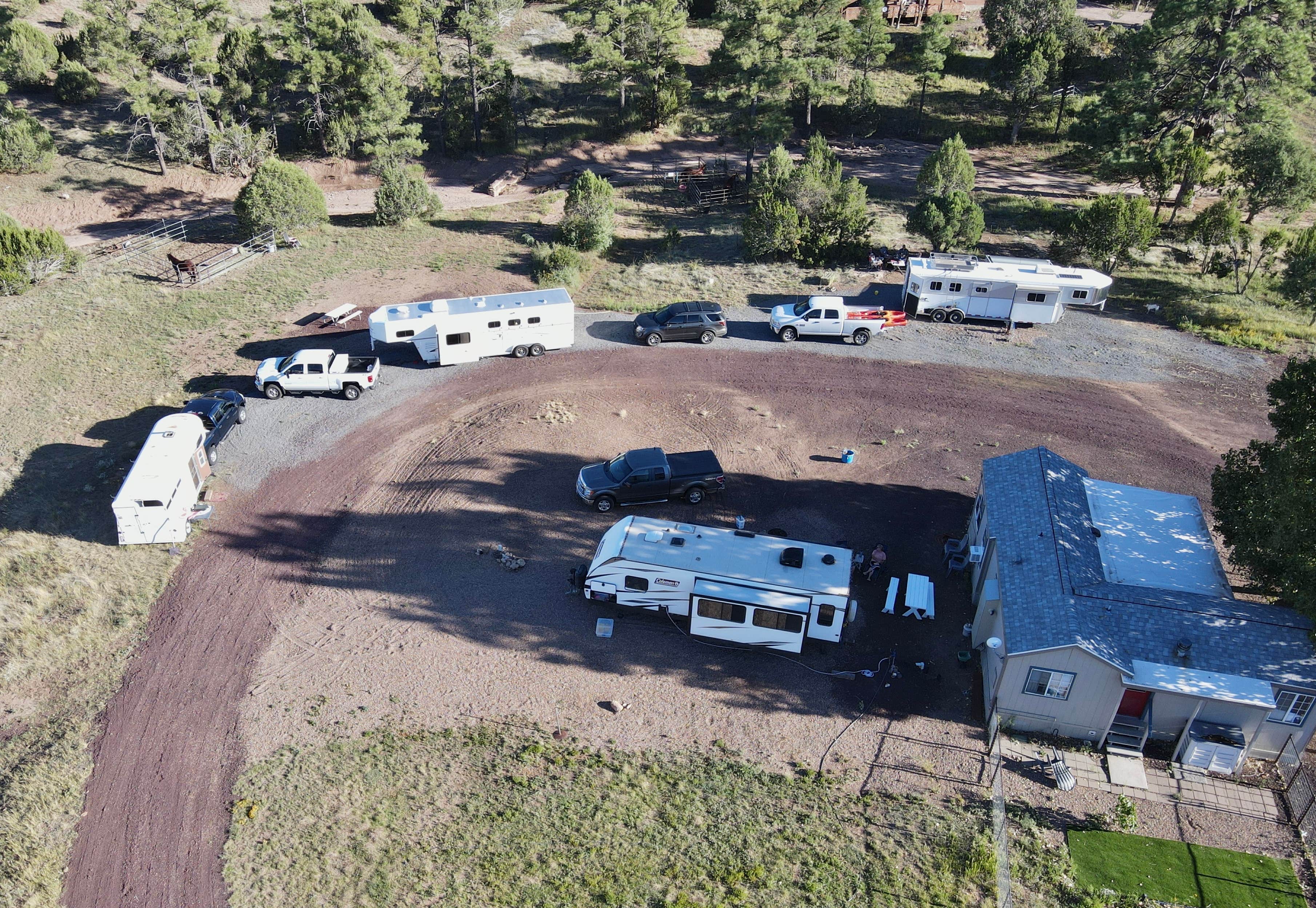 Sara's photo of camping with pets at 3 Dog Ranch in Linden near Show Low, AZ